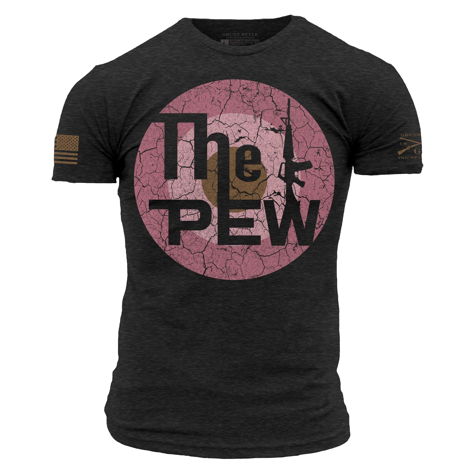 Men's The Pew T-Shirt - Vintage Black sold by Grunt Style