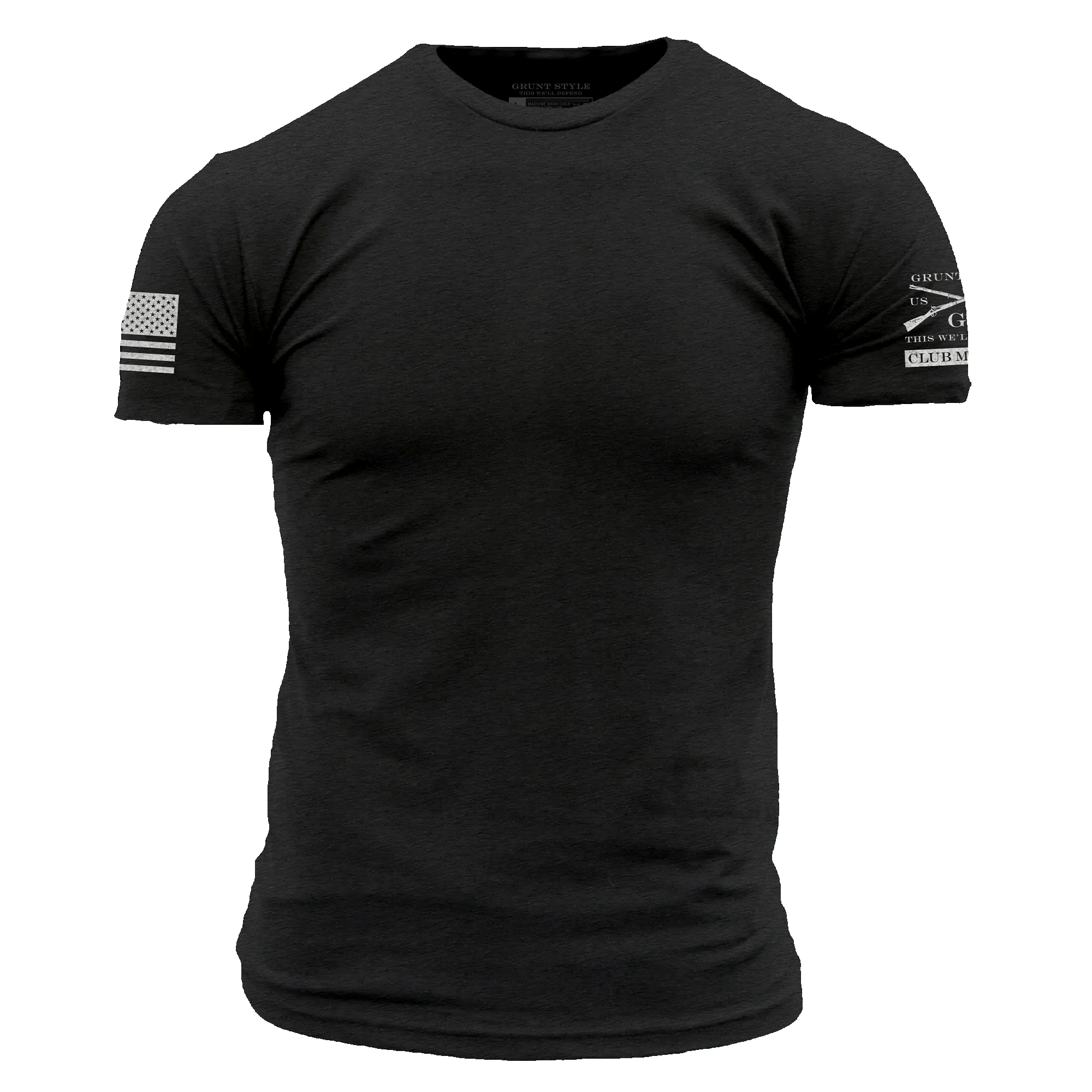 Club Member - Men's Basic T-Shirt - Black Heather sold by Grunt Style product image thumbnail 2