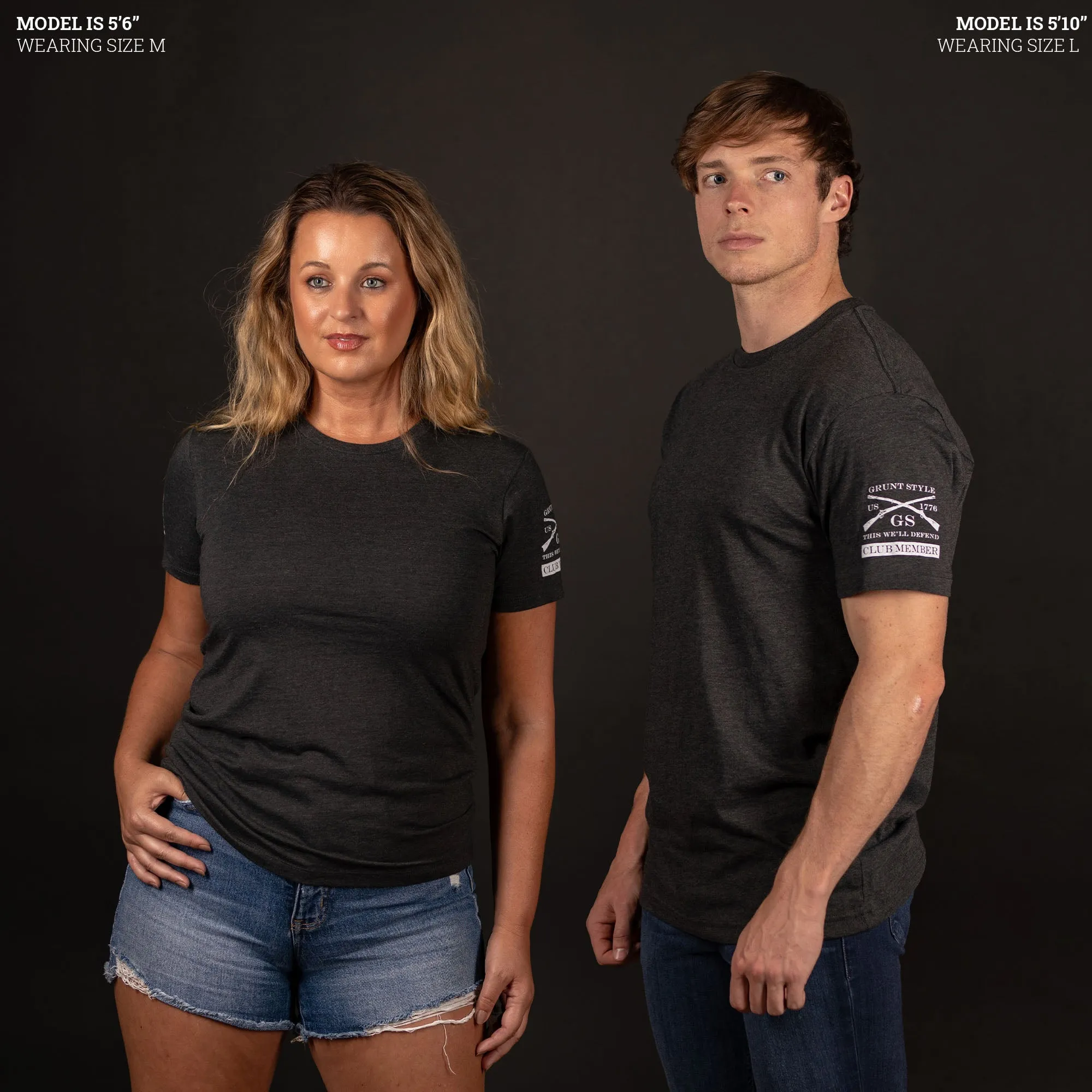 Club Member - Men's Basic T-Shirt - Black Heather sold by Grunt Style product image thumbnail 3
