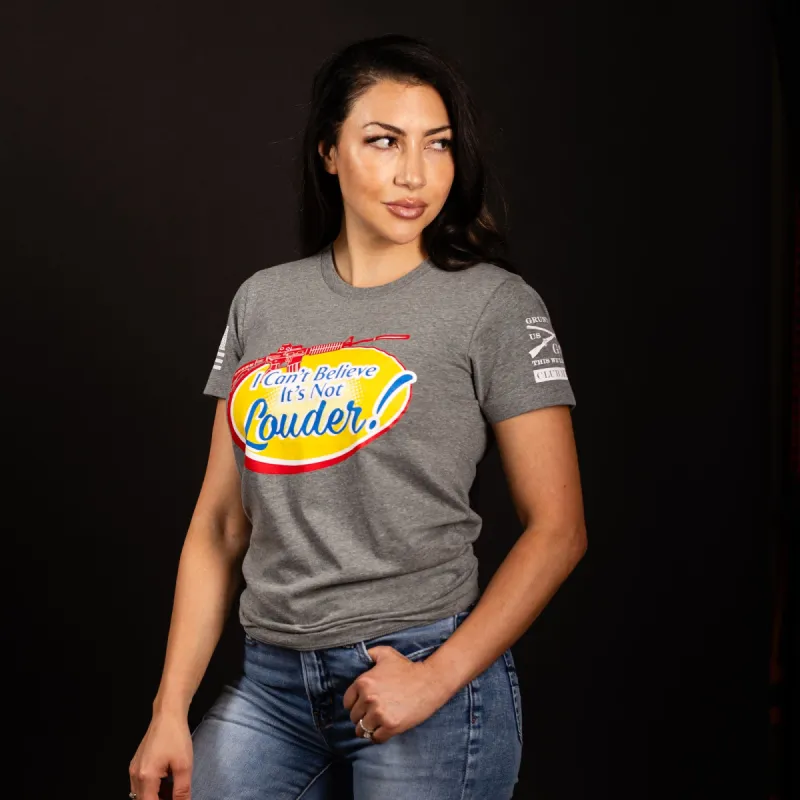 2023 October Club - Ladies - Can't Believe It's Not Louder T-Shirt sold by Grunt Style