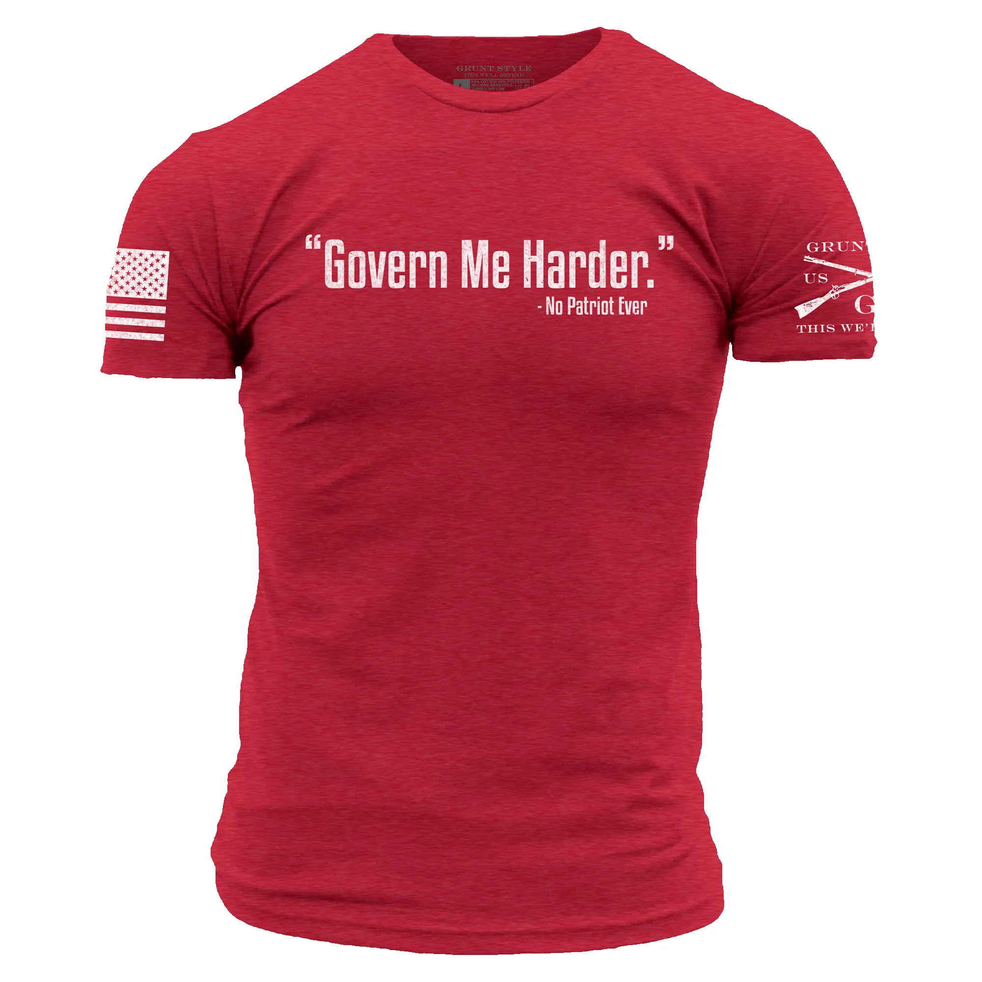 Govern Me Harder T-Shirt - Red sold by Grunt Style