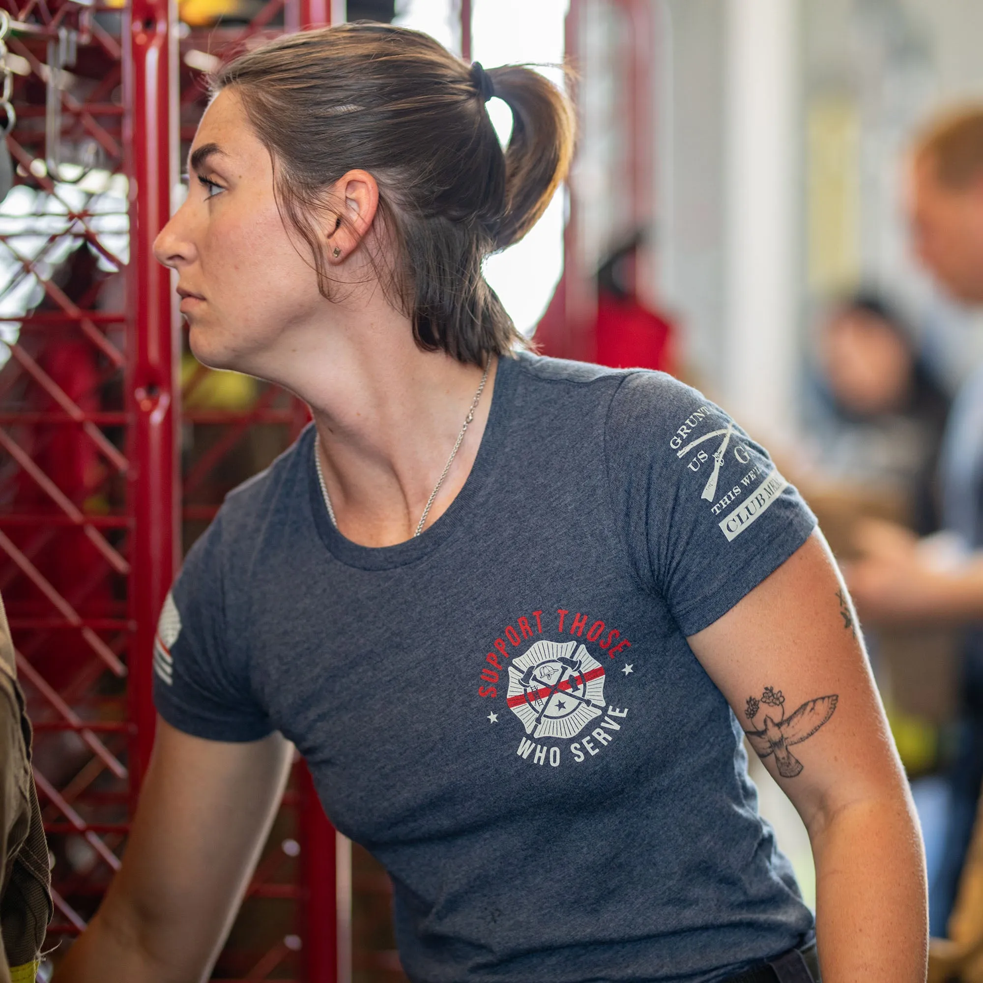2023 September Club - Ladies - Red Line Support Those Who Serve™ sold by Grunt Style product image thumbnail 4
