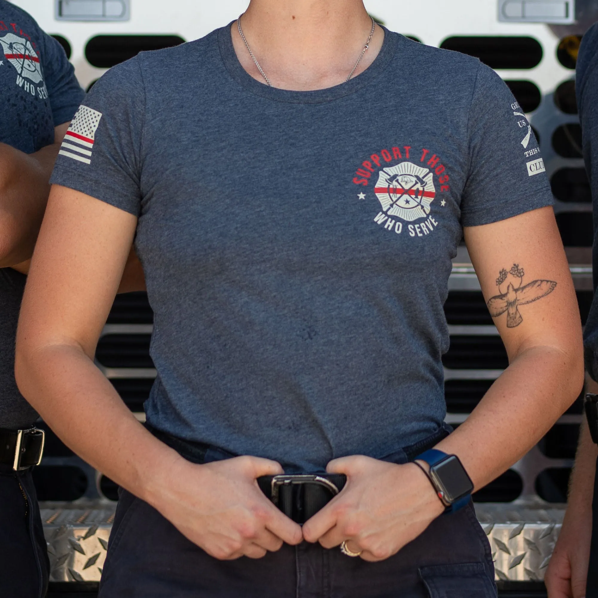 2023 September Club - Ladies - Red Line Support Those Who Serve™ sold by Grunt Style