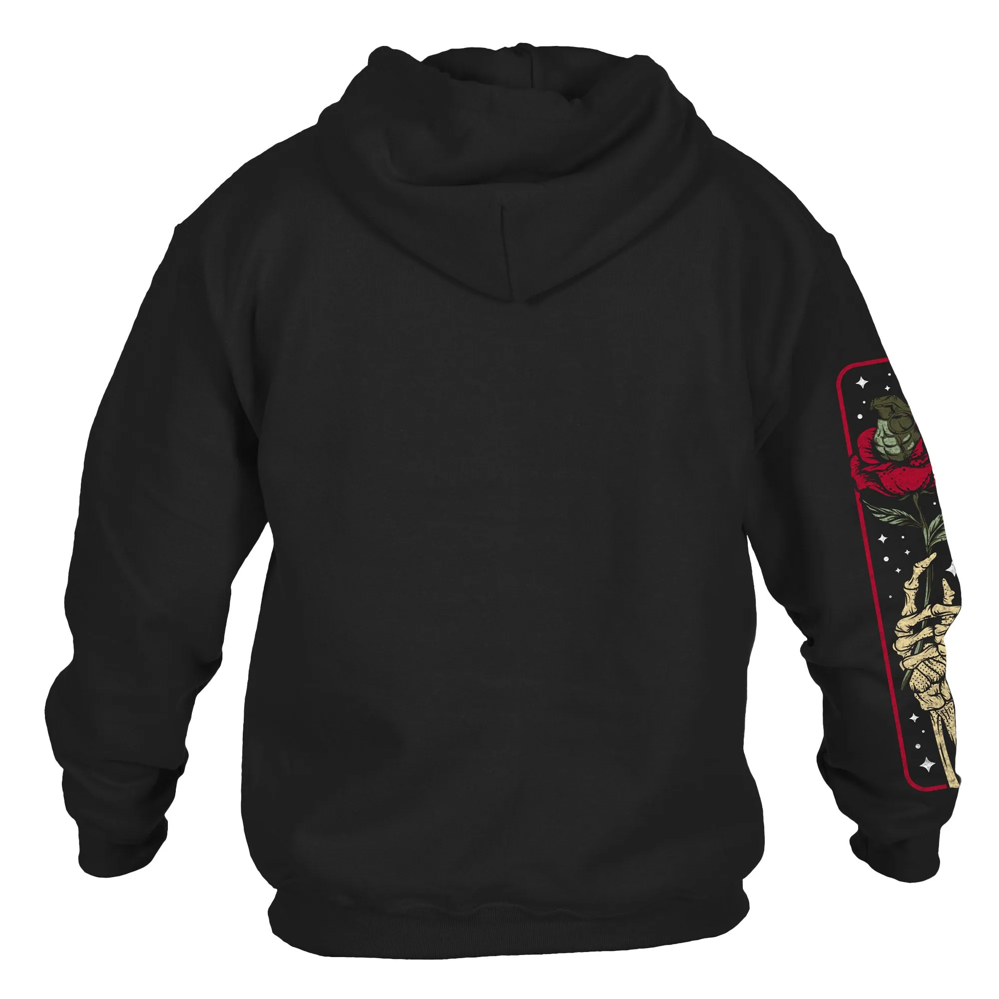 Death Rose Hoodie - Black sold by Grunt Style product image thumbnail 5