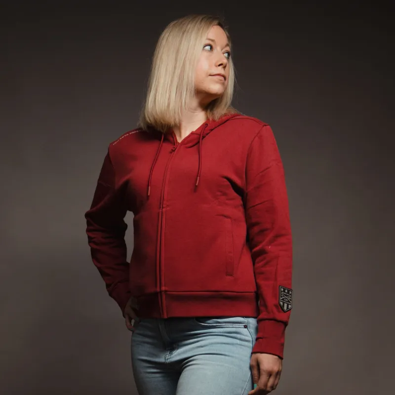 Women's Elite Full-Zip Hoodie - Red Plum sold by Grunt Style