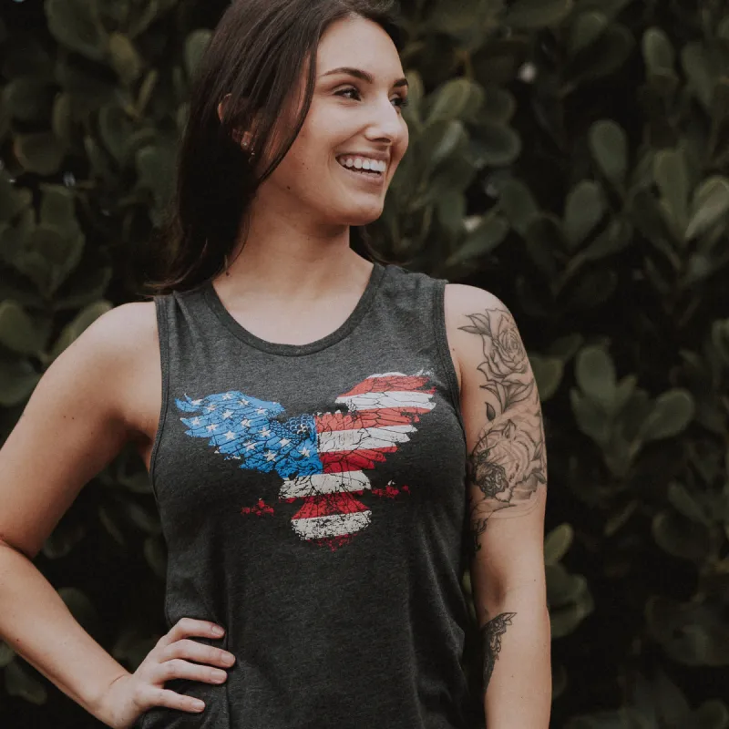 Women's Freagle Everyday Tank - Dark Heather Gray sold by Grunt Style