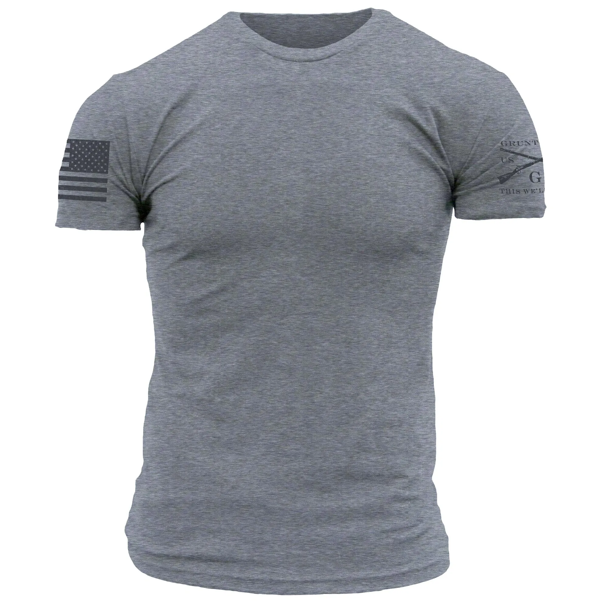 Basic T-Shirt - Dark Heather Grey sold by Grunt Style