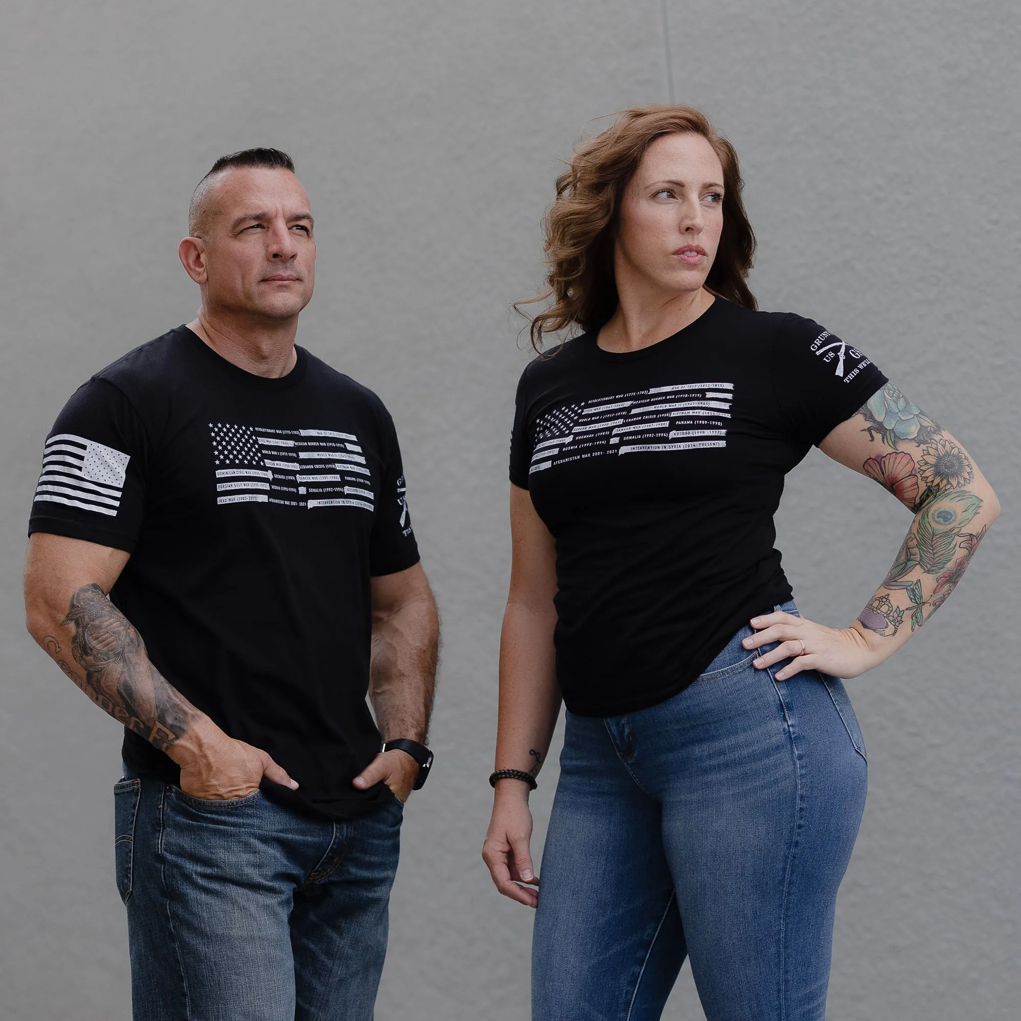 War Flag T-Shirt - Black sold by Grunt Style product image thumbnail 5