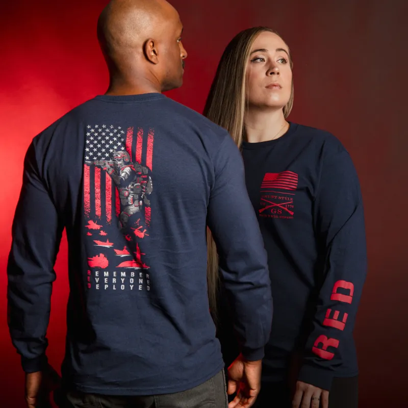 RED Friday Long Sleeve - Navy sold by Grunt Style