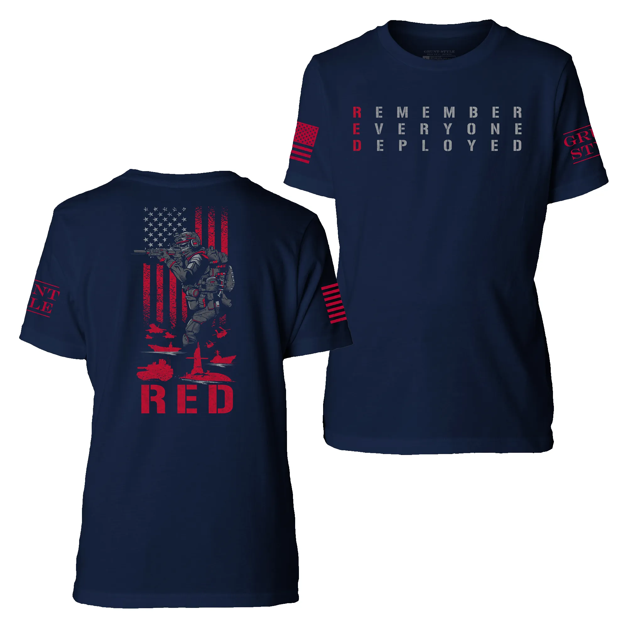 Youth RED Friday T-Shirt - Midnight Navy sold by Grunt Style product image thumbnail 4