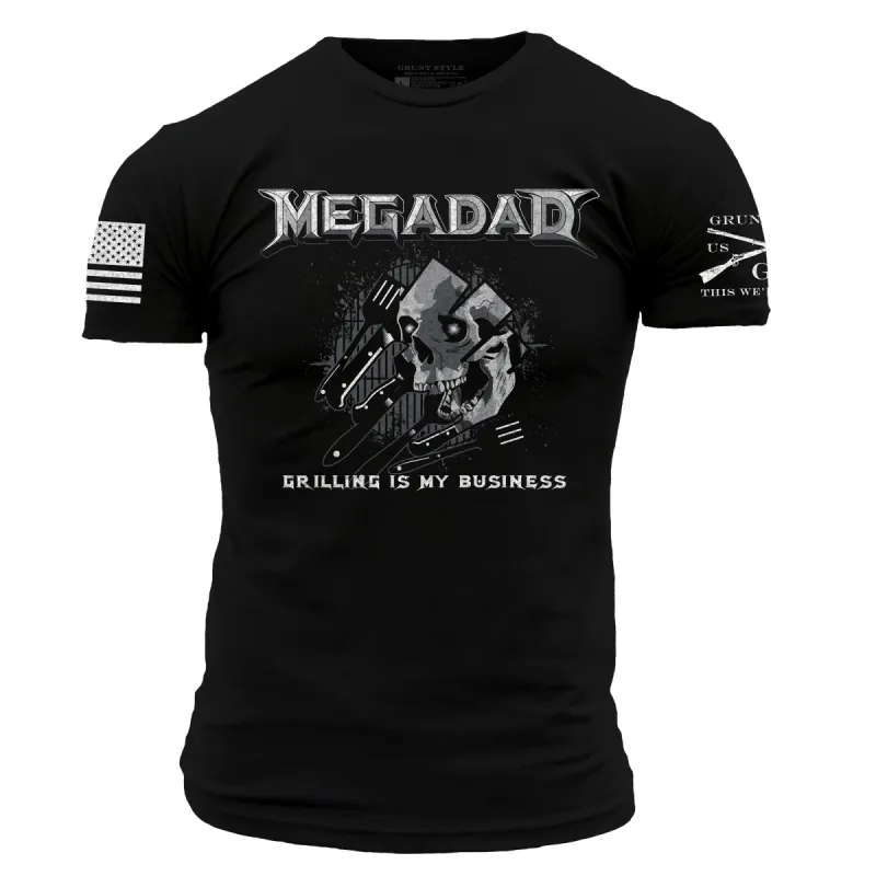 MegaDad T-Shirt - Black sold by Grunt Style