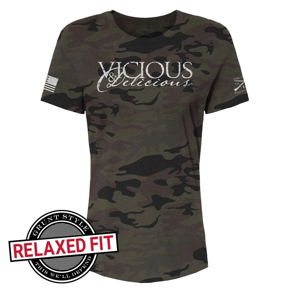 Women's Camo Vicious & Delicious sold by Grunt Style