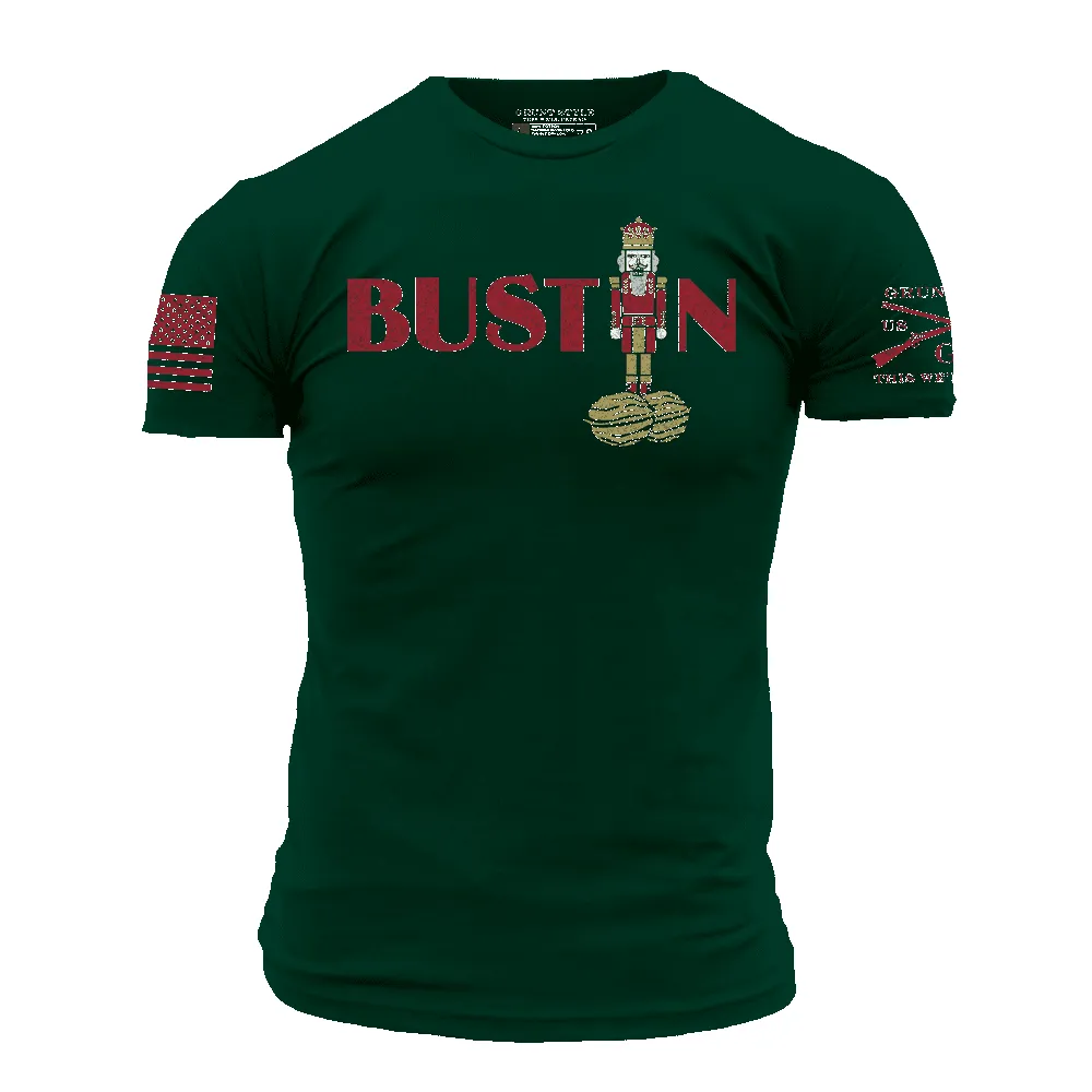 Bustin' T-Shirt - Forest Green sold by Grunt Style