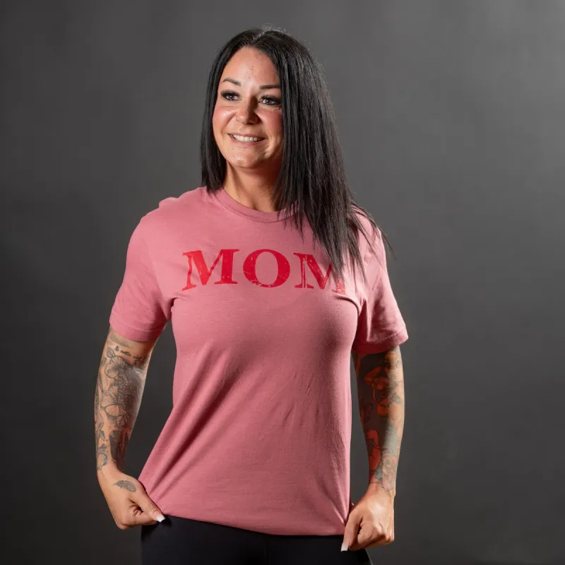 Women's Mom Defined Boyfriend Fit T-Shirt - Heather Mauve sold by Grunt Style