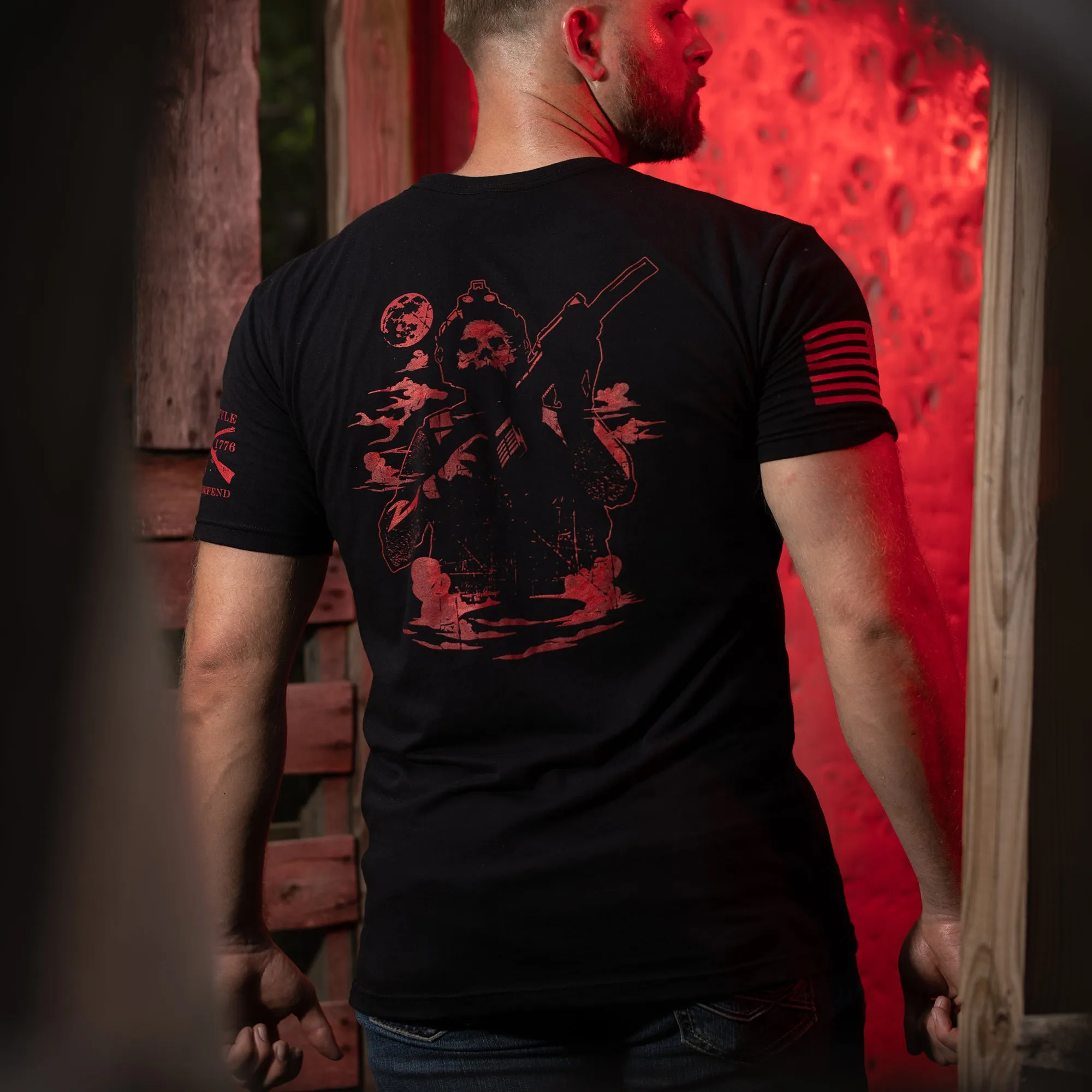 Tac Reaper T-Shirt - Black sold by Grunt Style product image thumbnail 2
