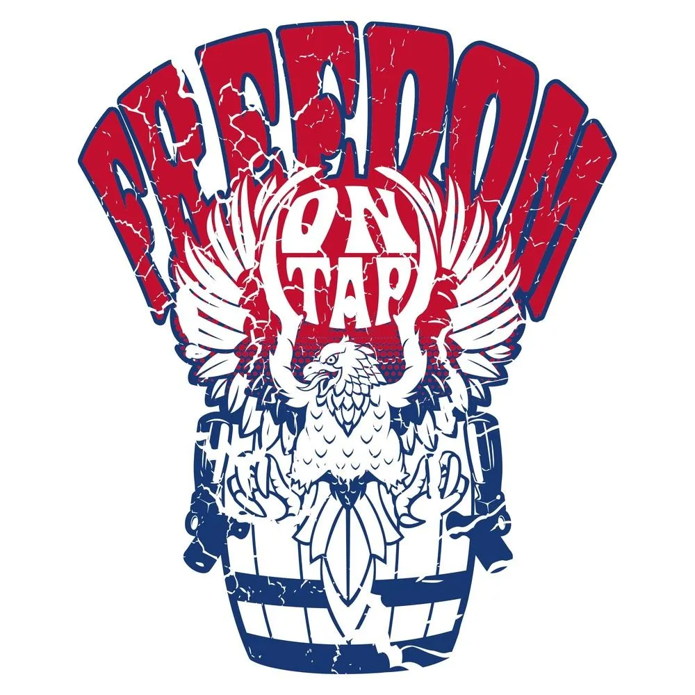 Freedom On Tap T-Shirt - White sold by Grunt Style product image thumbnail 2