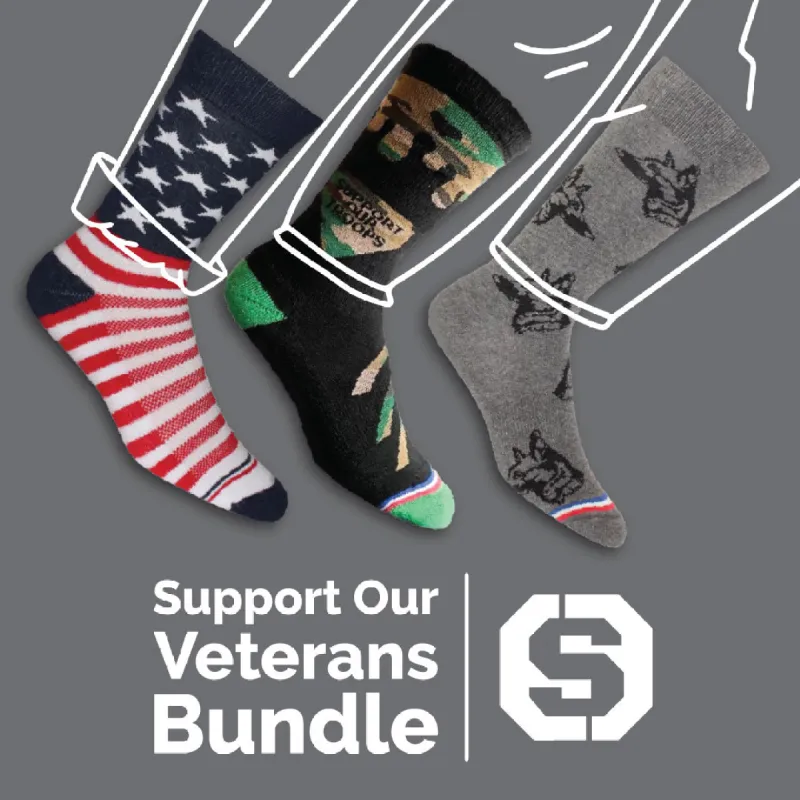 Support Our Veterans - Socks Bundle sold by Grunt Style