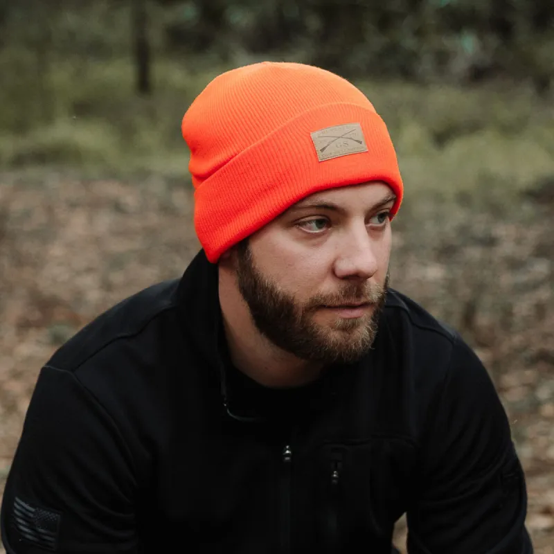Cuffed Beanie - Bright Orange sold by Grunt Style