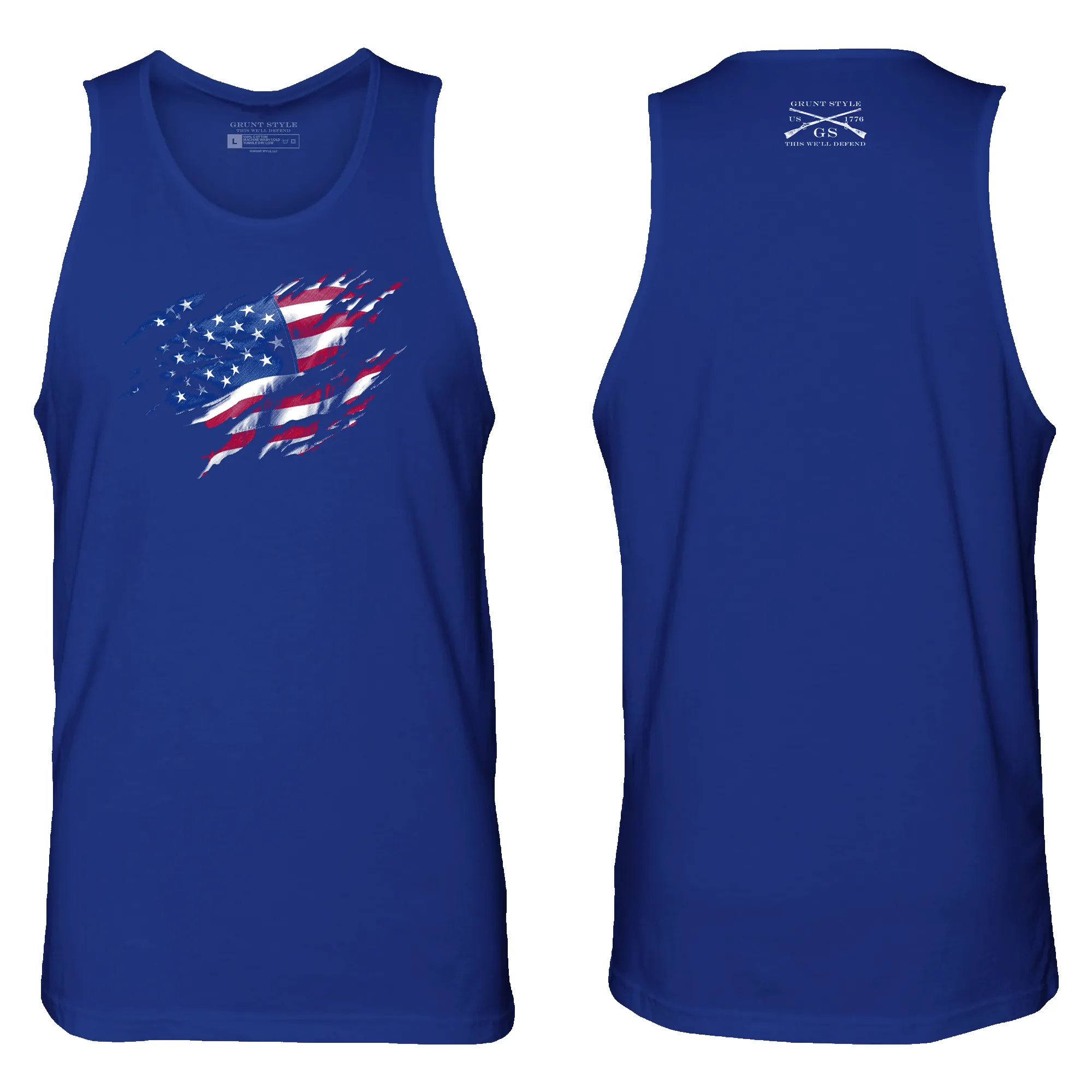 Still Standing Tank - Royal sold by Grunt Style product image thumbnail 3
