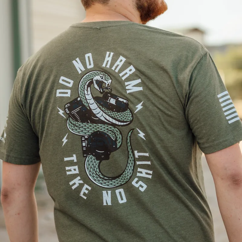Do No Harm, Take No Sh*t T-Shirt - Military Green sold by Grunt Style