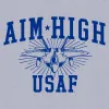 USAF - Aim High U.S.A.F. T-Shirt - Athletic Heather sold by Grunt Style