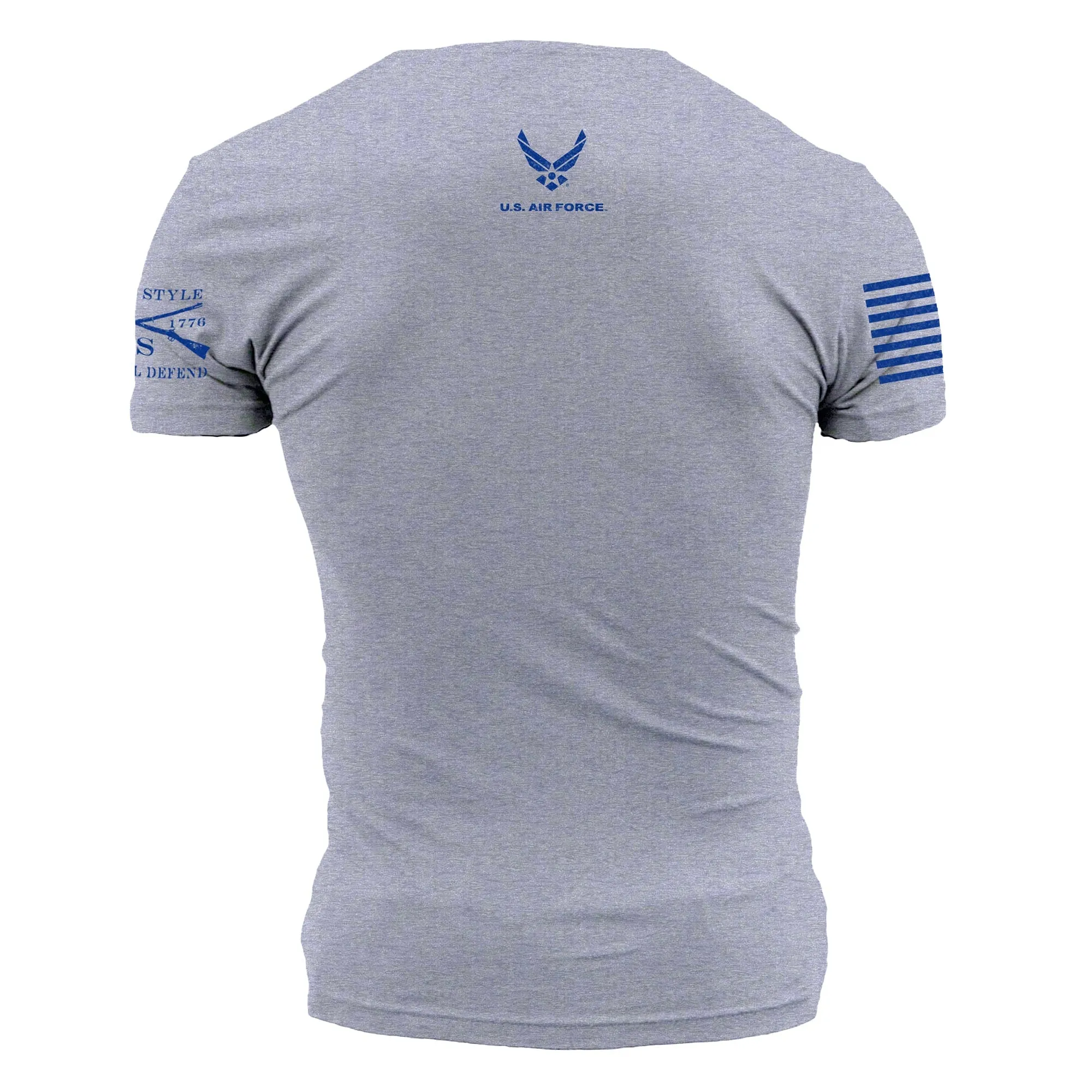 USAF - Aim High U.S.A.F. T-Shirt - Athletic Heather sold by Grunt Style product image thumbnail 5