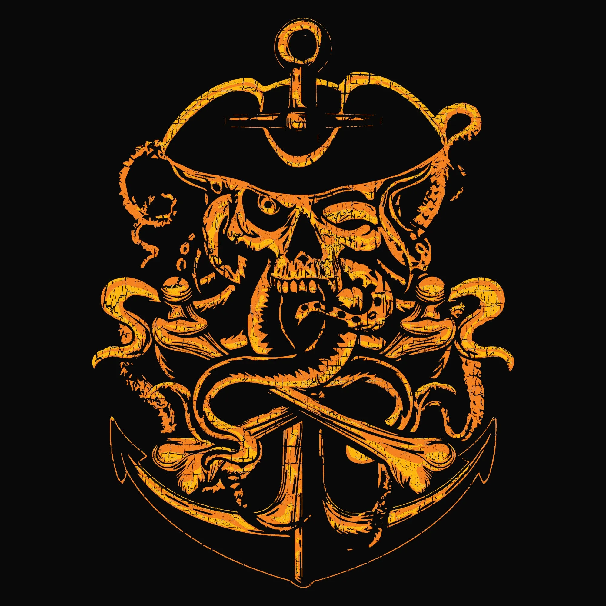 USN - Ghost Pirate T-Shirt - Black sold by Grunt Style product image thumbnail 5