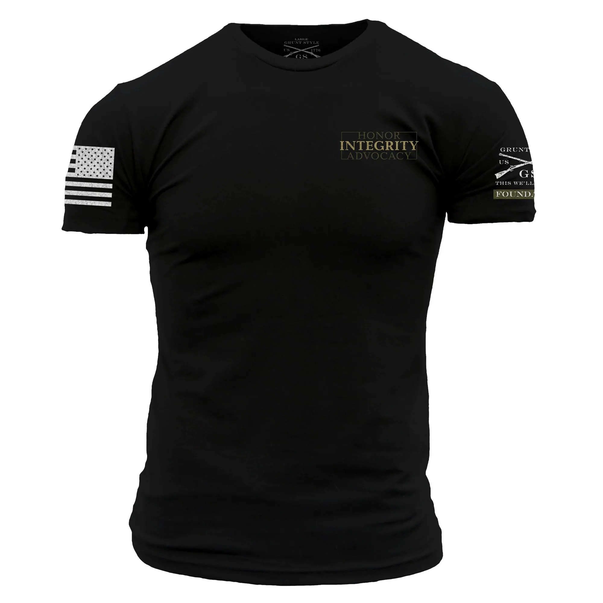 Grunt Style Foundation T-Shirt - Black sold by Grunt Style product image thumbnail 5