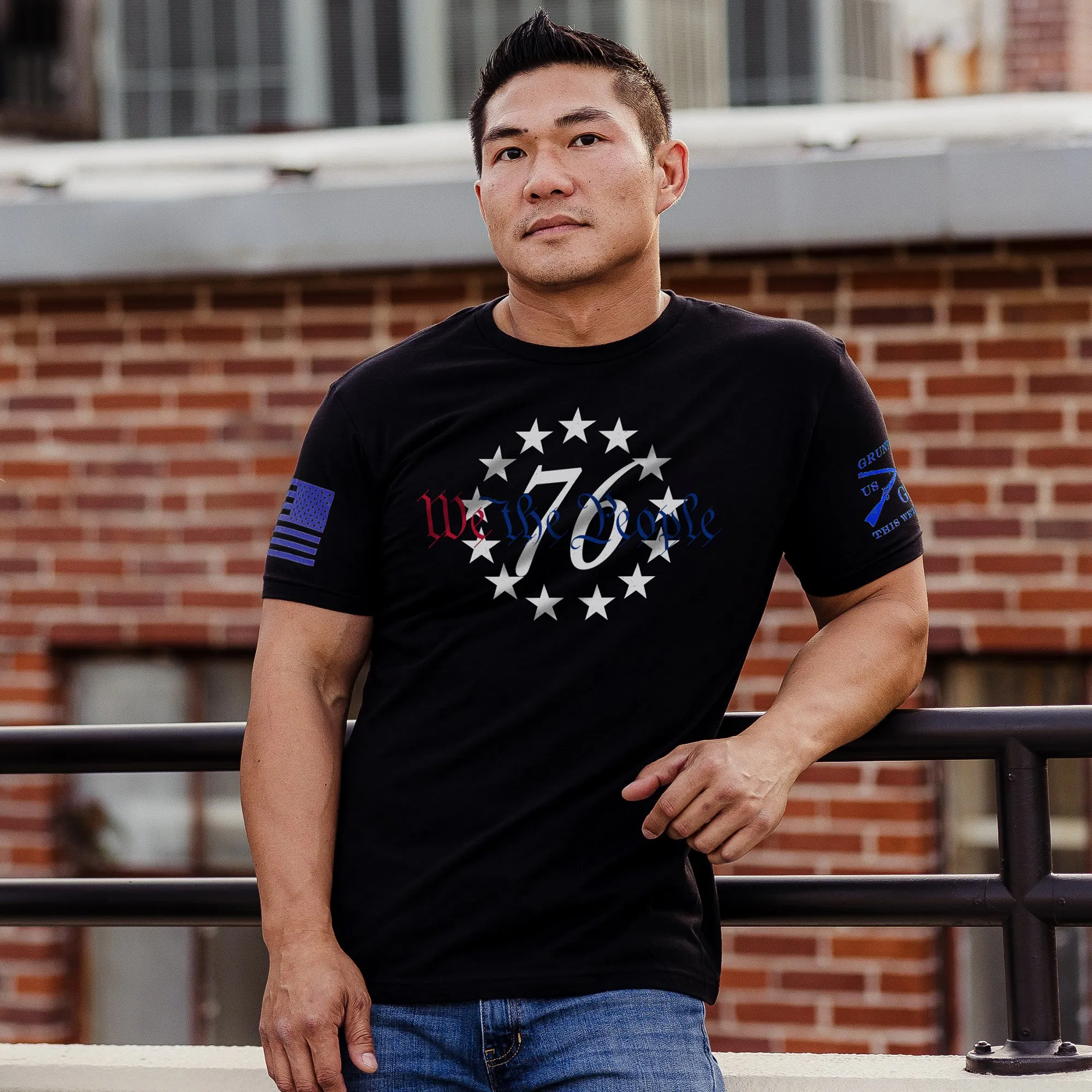 76 We The People T-Shirt - Black sold by Grunt Style