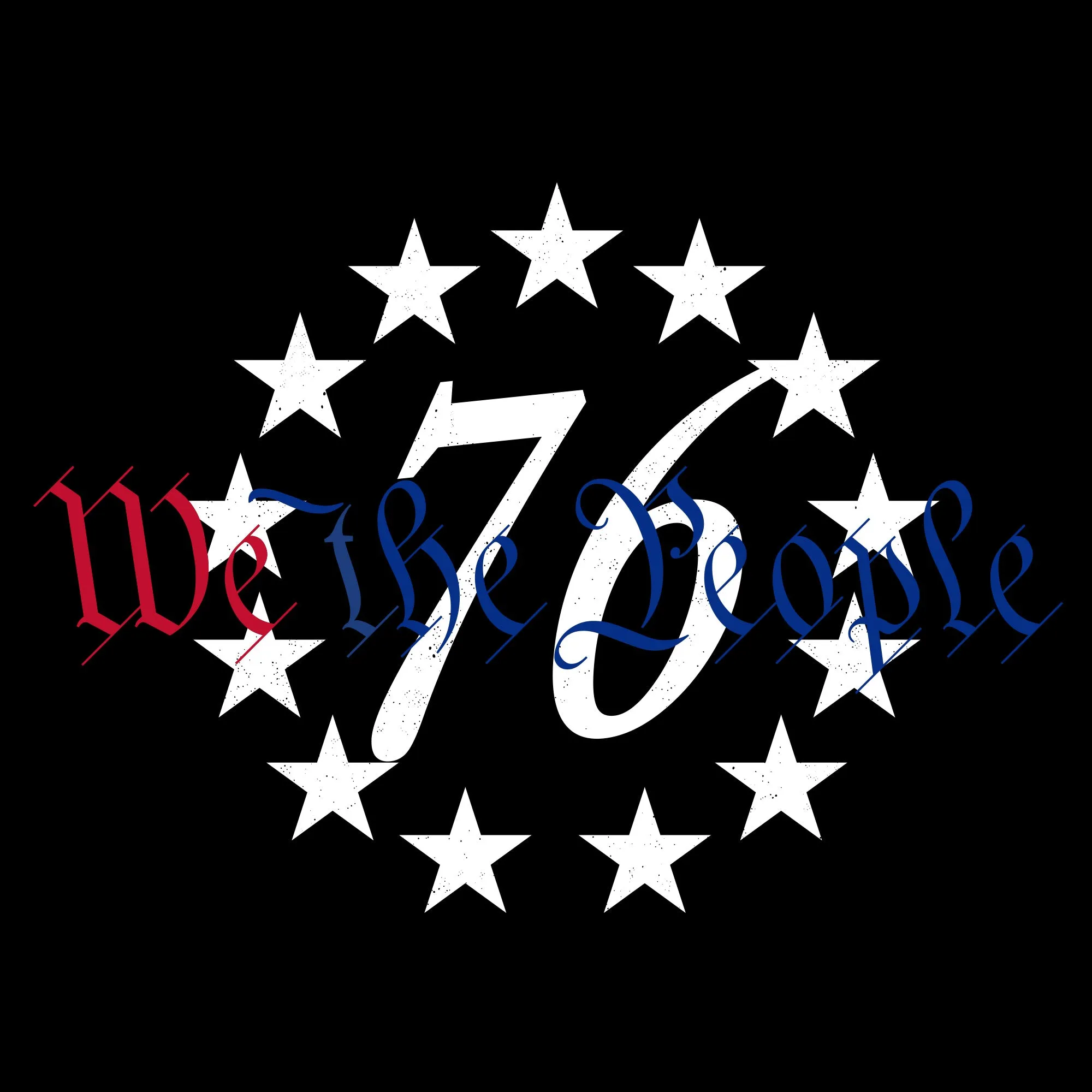76 We The People T-Shirt - Black sold by Grunt Style product image thumbnail 4