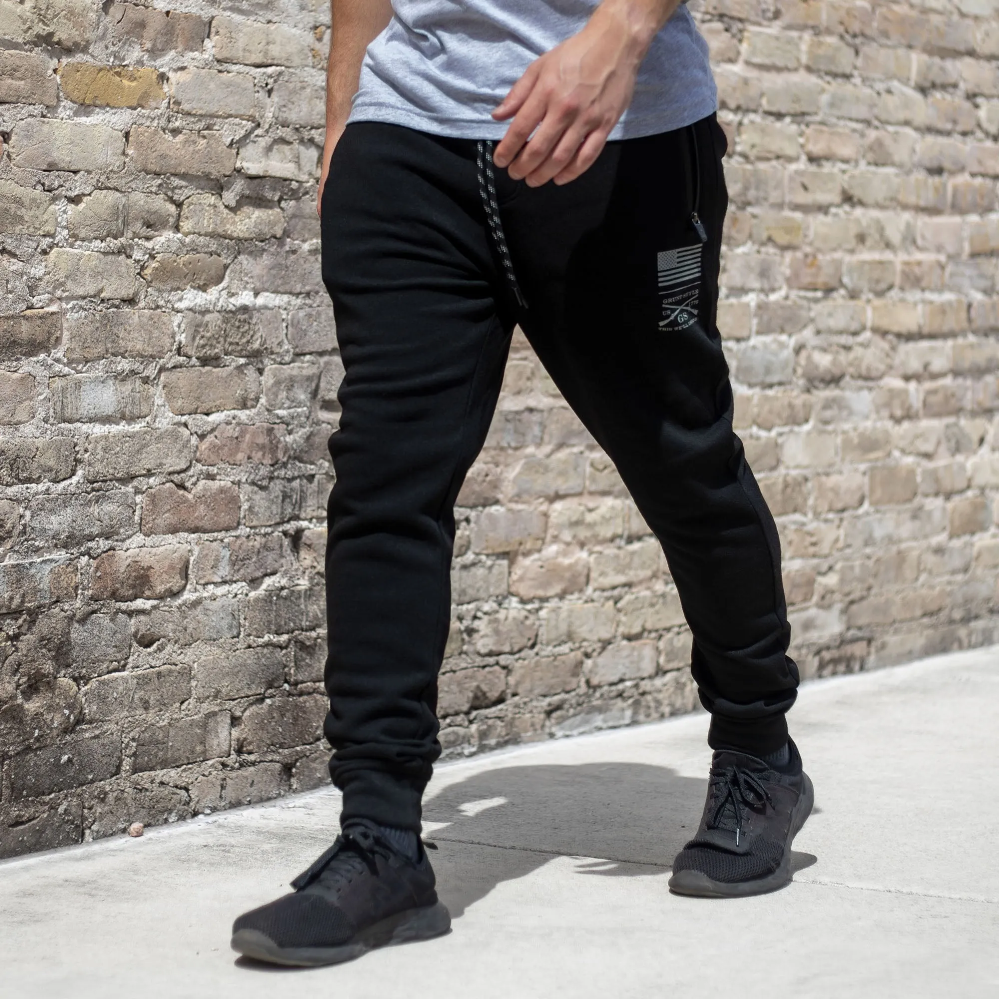 Men's Joggers - Black sold by Grunt Style
