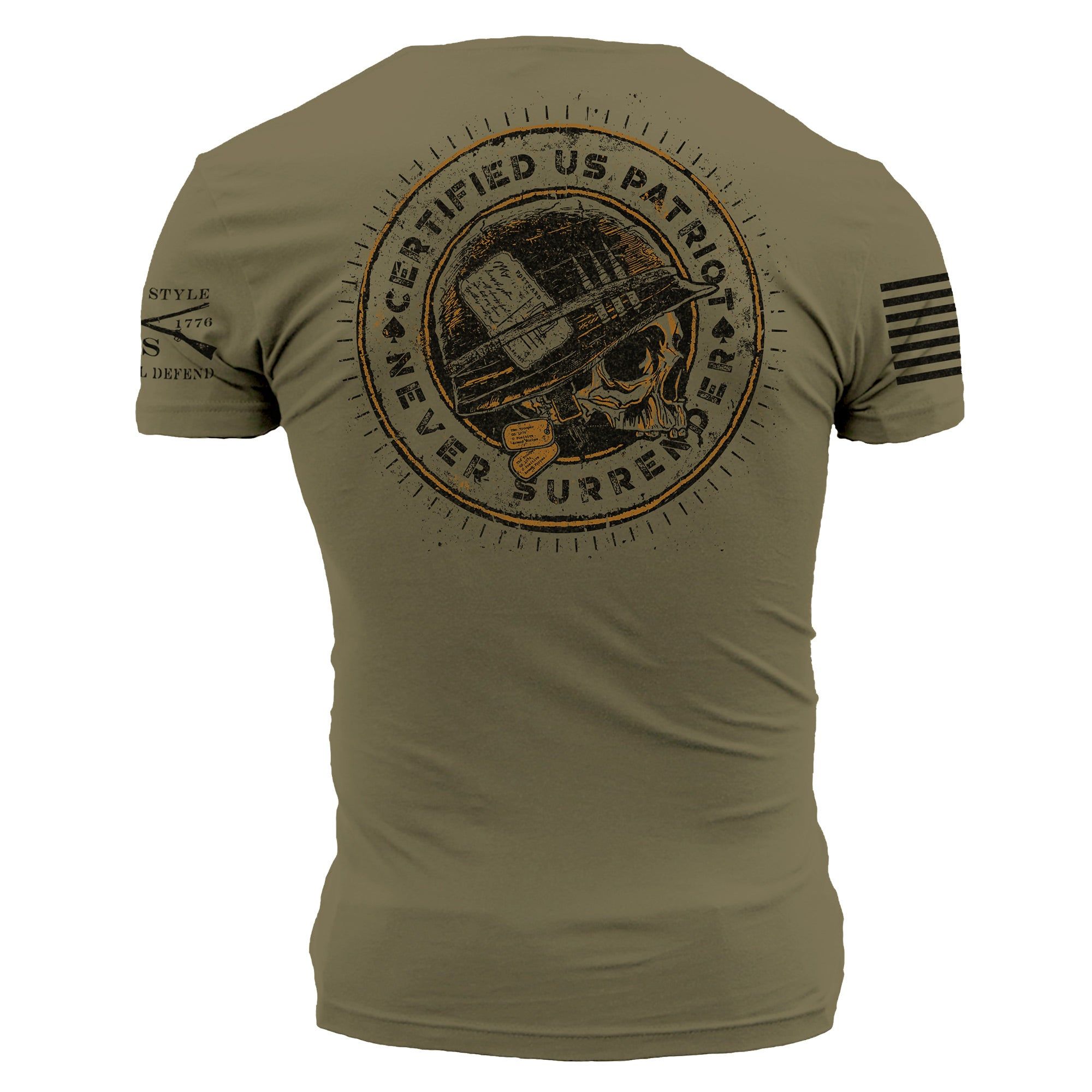 Patriot Seal T-Shirt - Military Green sold by Grunt Style product image thumbnail 5