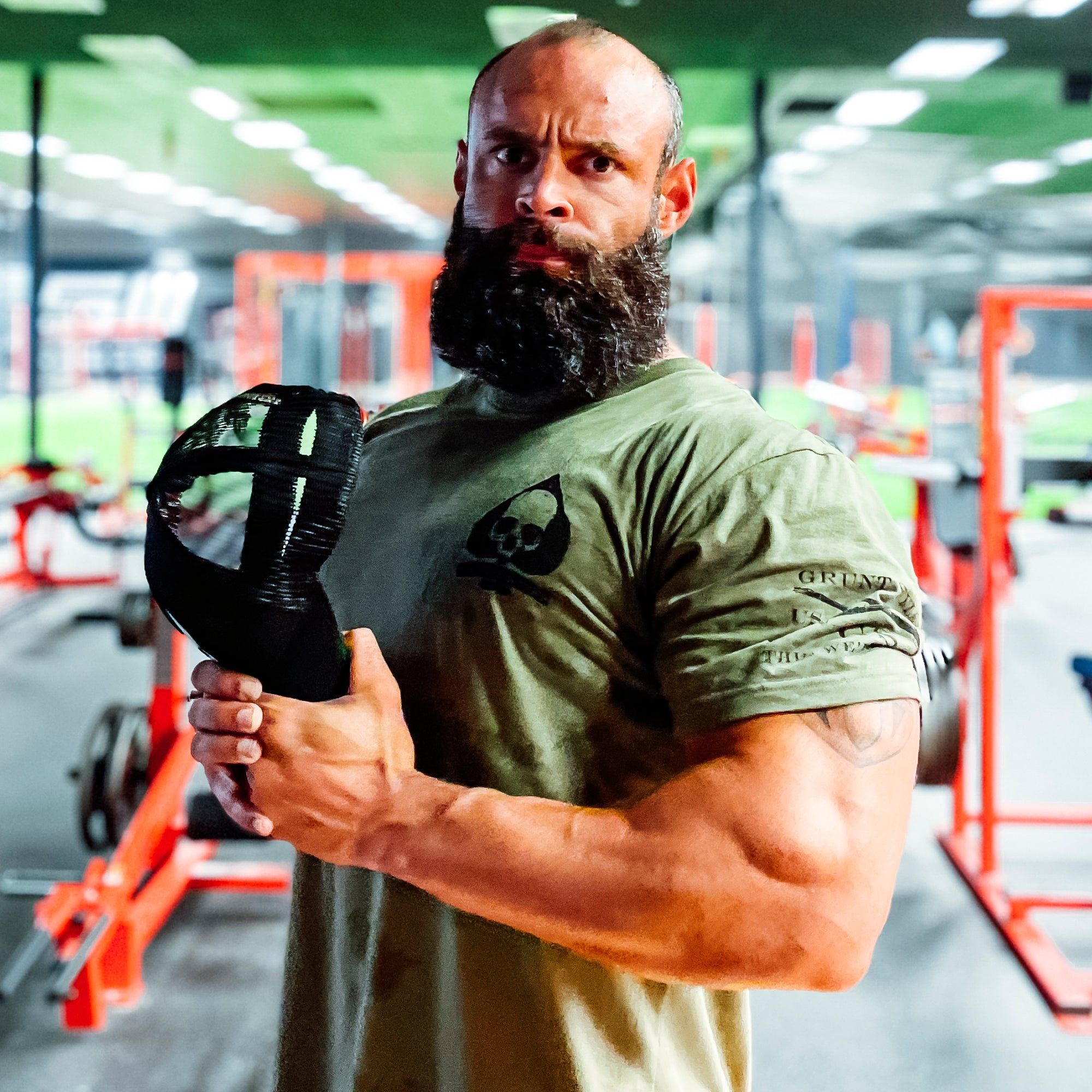 Patriot Seal T-Shirt - Military Green sold by Grunt Style product image thumbnail 3