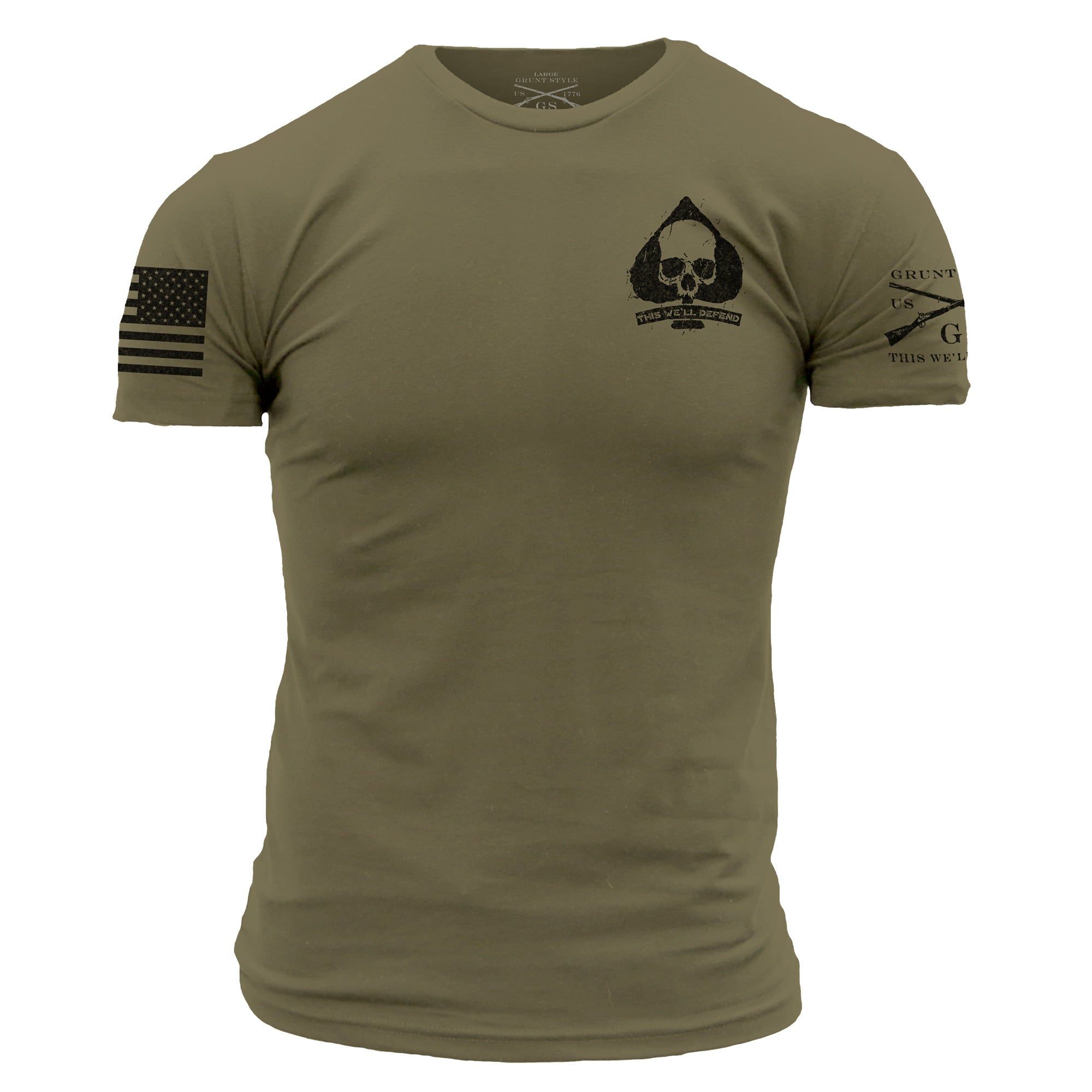 Patriot Seal T-Shirt - Military Green sold by Grunt Style product image thumbnail 4