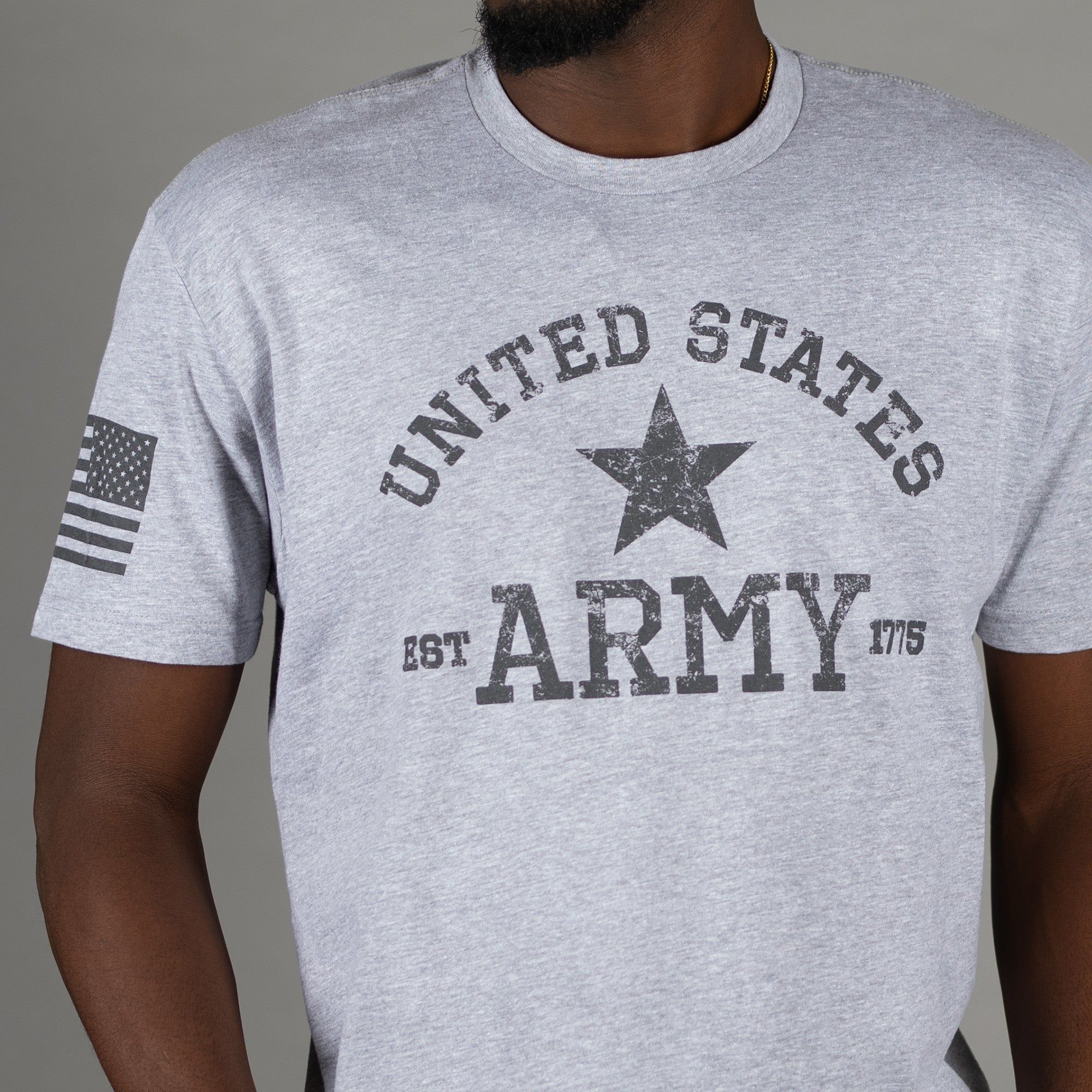 Army Est. 1775 T-Shirt - Heather Gray sold by Grunt Style product image thumbnail 2