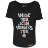Women's Unmake You Slouchy T-Shirt - Black sold by Grunt Style