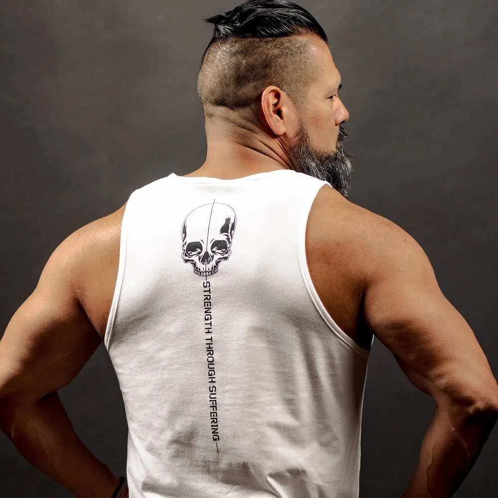 Men's Strength Through Suffering Tank - White sold by Grunt Style product image thumbnail 3