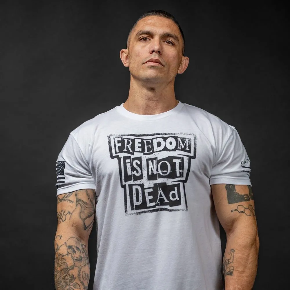 Freedom Is Not Dead T-Shirt - White sold by Grunt Style product image thumbnail 4