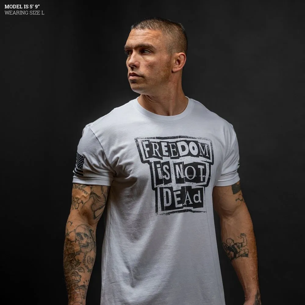 Freedom Is Not Dead T-Shirt - White sold by Grunt Style product image thumbnail 3