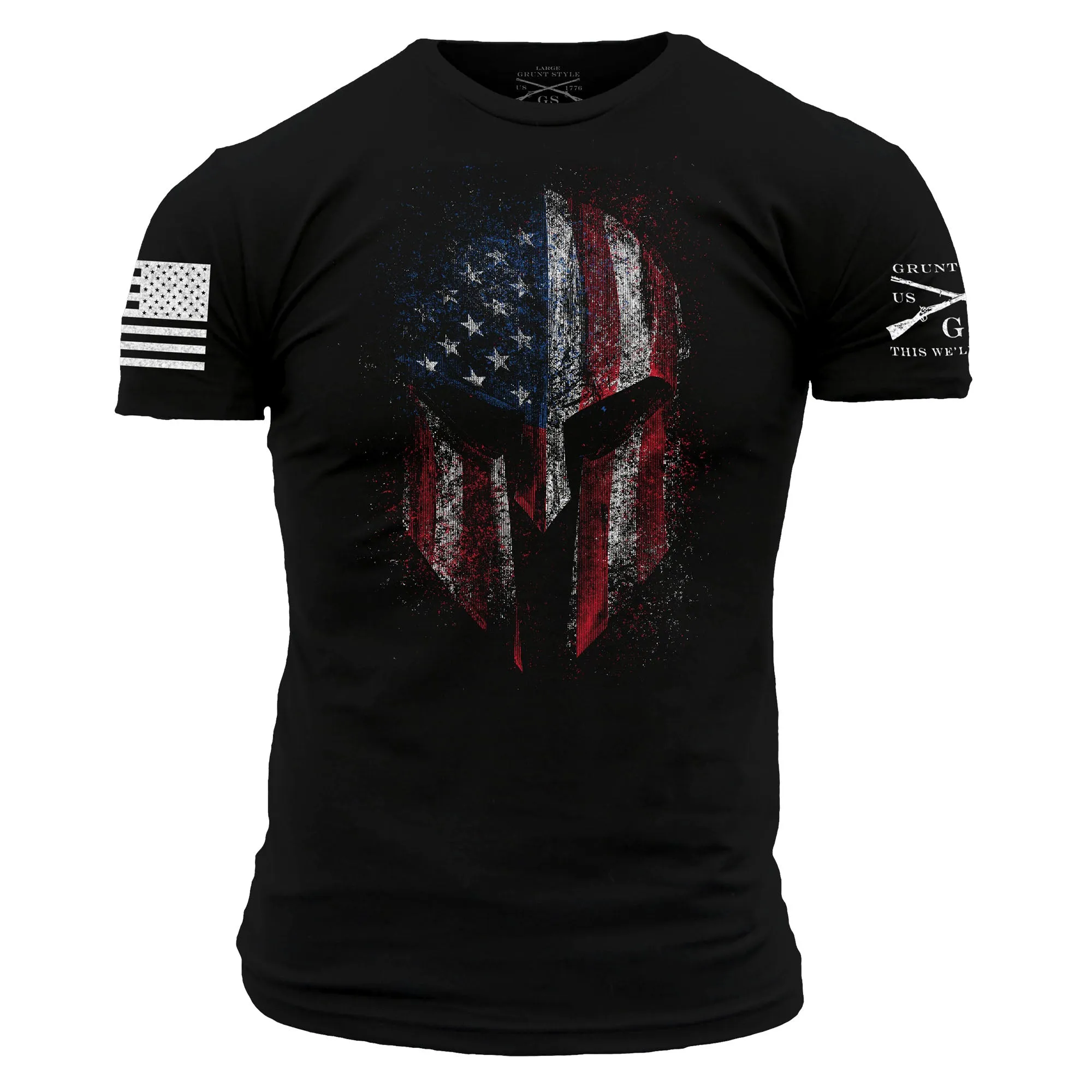 American Spartan 2.0 T-Shirt - Black sold by Grunt Style