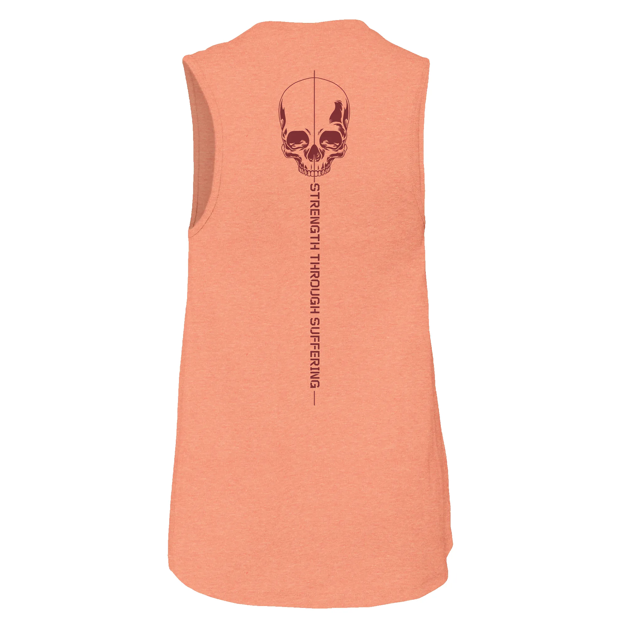 Women's Strength Through Suffering Everyday Tank - Heather Sunset sold by Grunt Style product image thumbnail 5