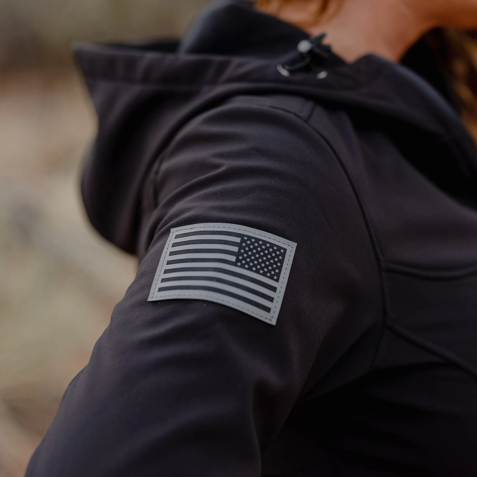 Women's Soft Shell Hoodie - Black sold by Grunt Style product image thumbnail 3