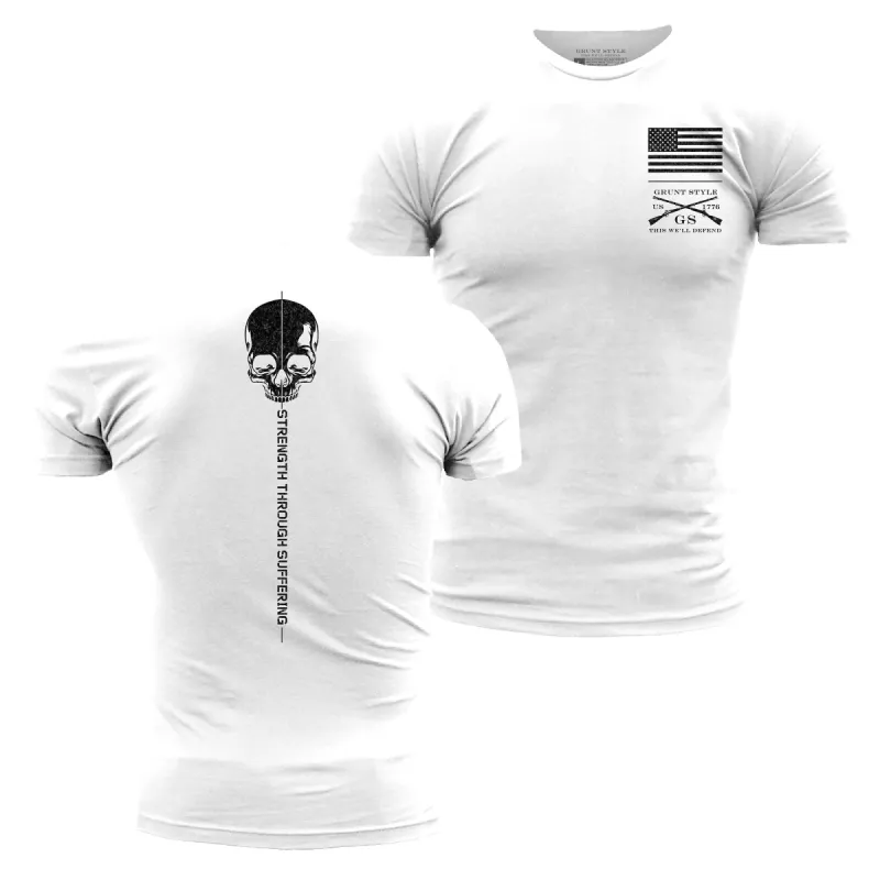 Strength Through Suffering T-Shirt - White sold by Grunt Style