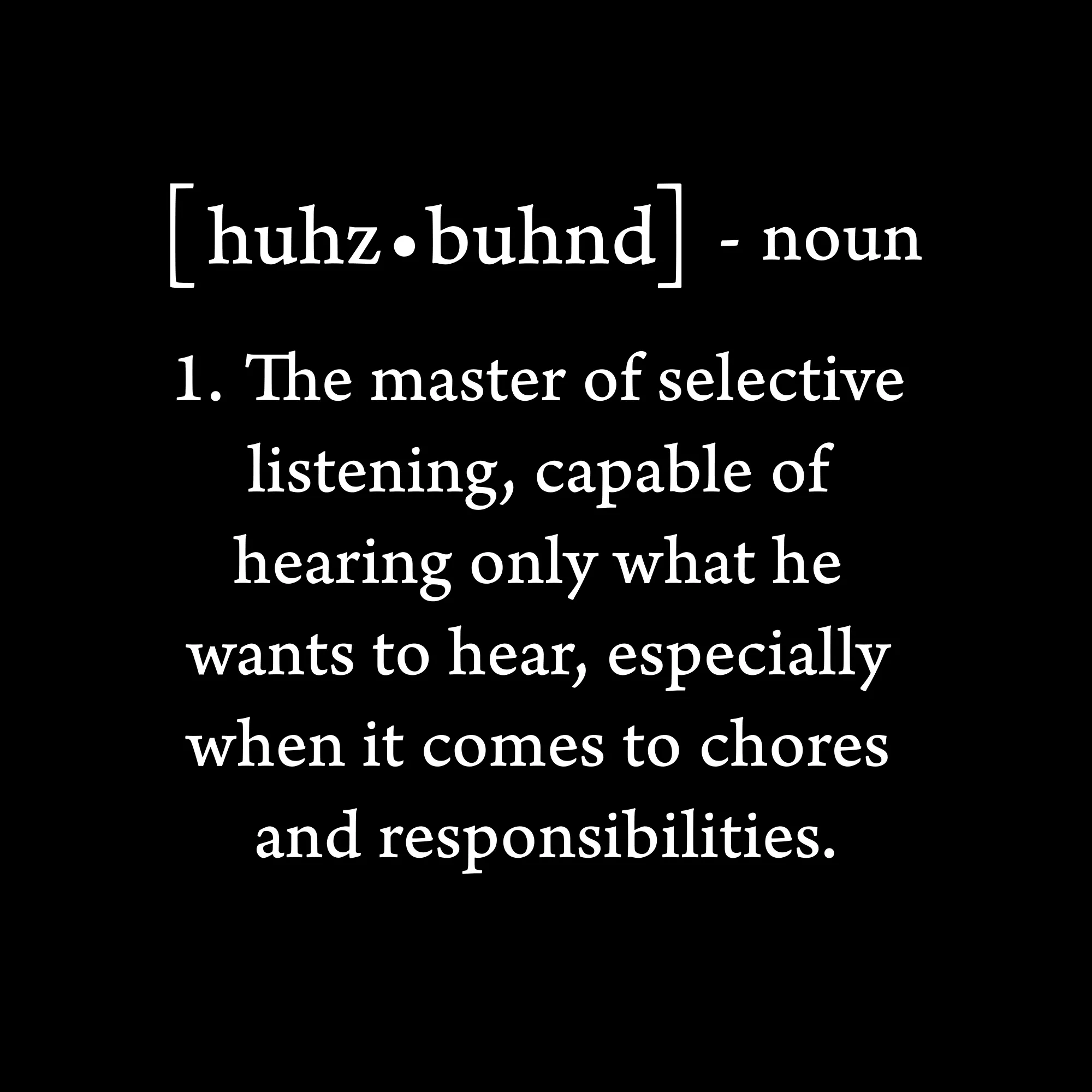 Husband Defined Hoodie - Black sold by Grunt Style product image thumbnail 2