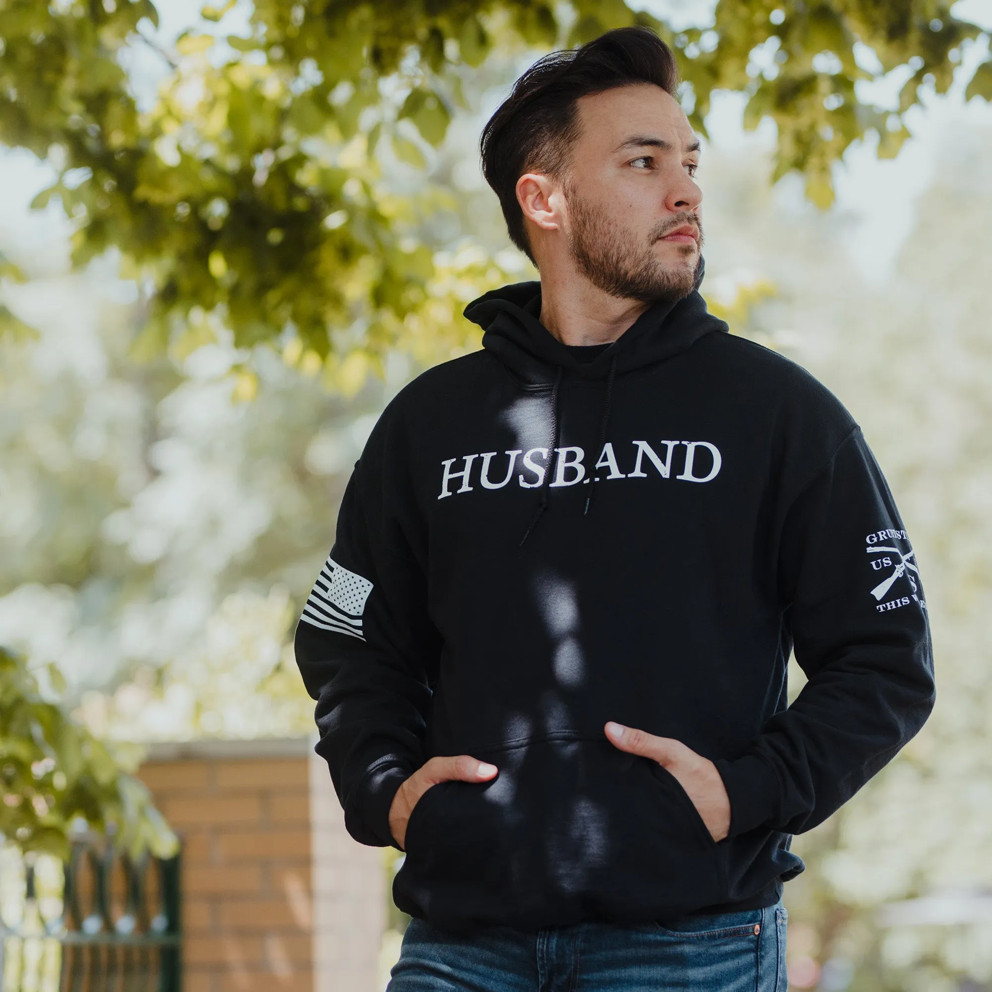 Husband Defined Hoodie - Black sold by Grunt Style product image thumbnail 4