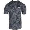 Men's Garage Button Down - Black Death Flower sold by Grunt Style