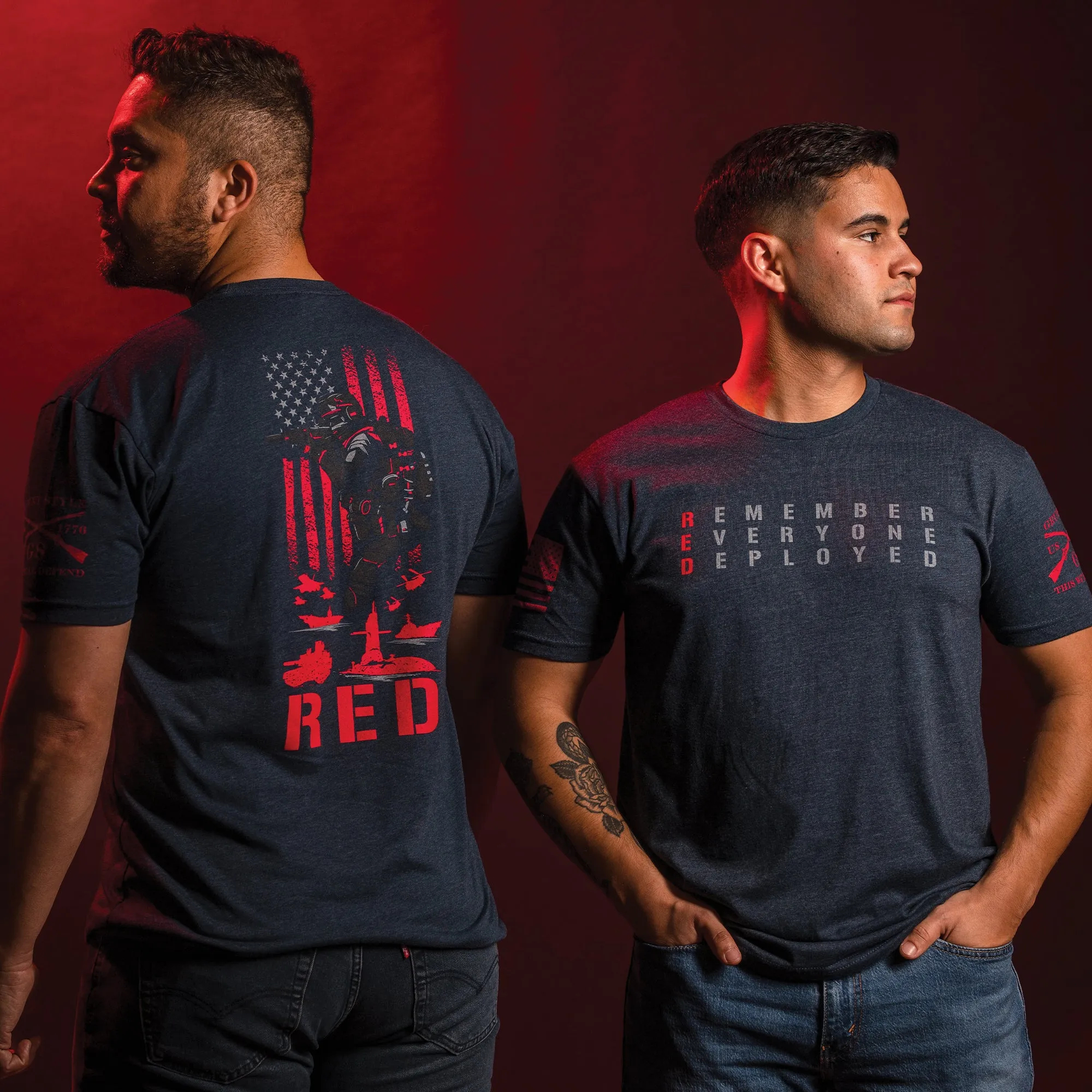 RED Friday T-Shirt - Midnight Navy sold by Grunt Style product image thumbnail 3