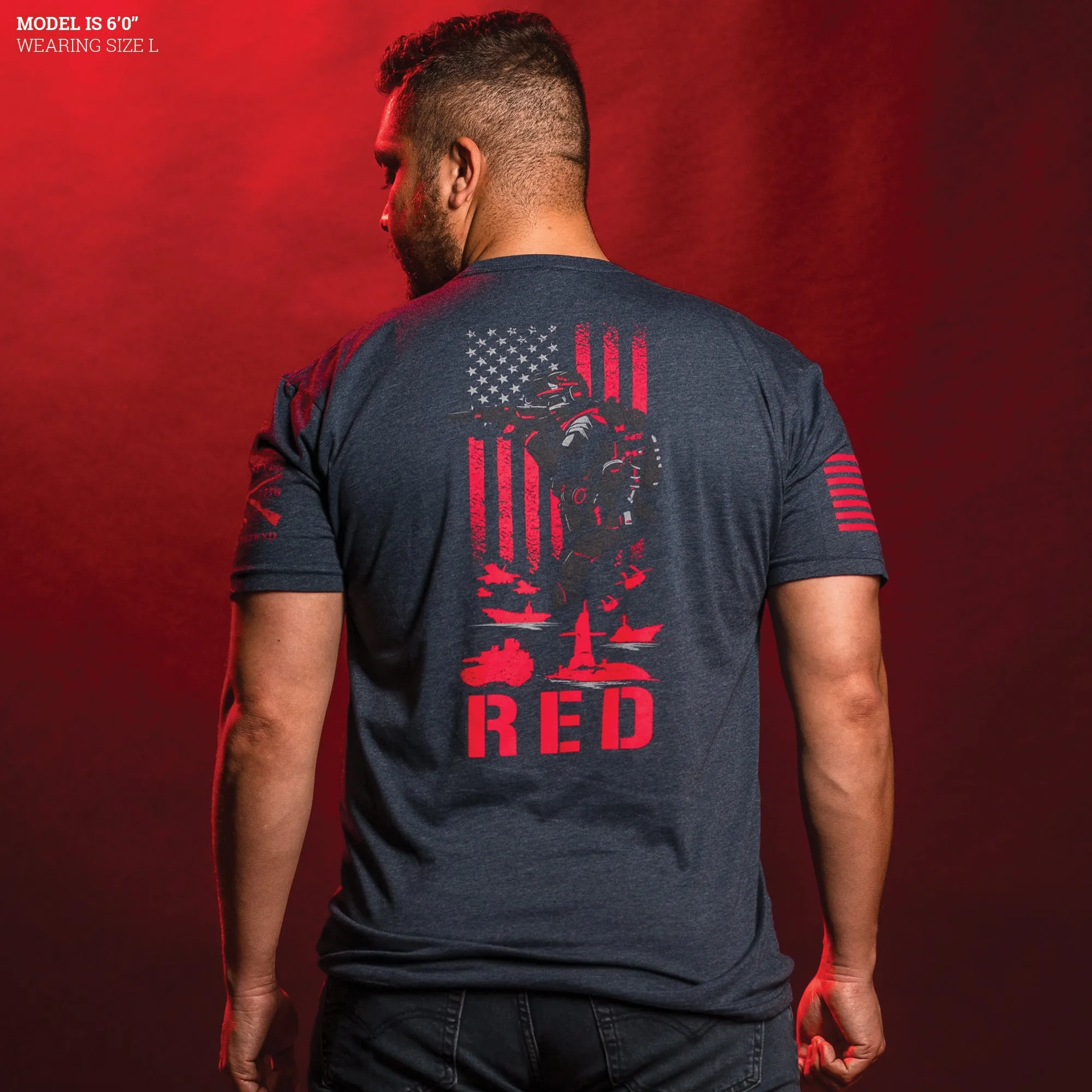 RED Friday T-Shirt - Midnight Navy sold by Grunt Style product image thumbnail 4