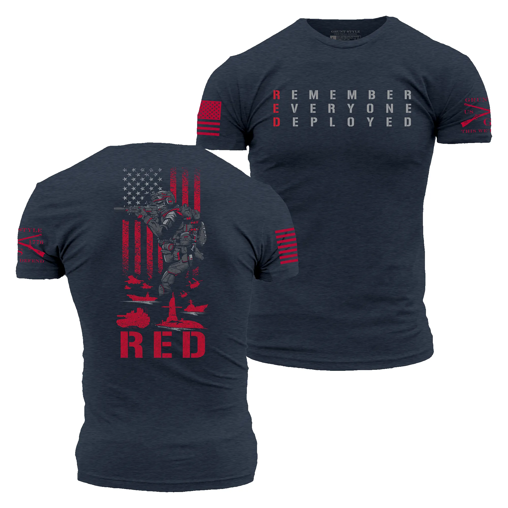 RED Friday T-Shirt - Midnight Navy sold by Grunt Style