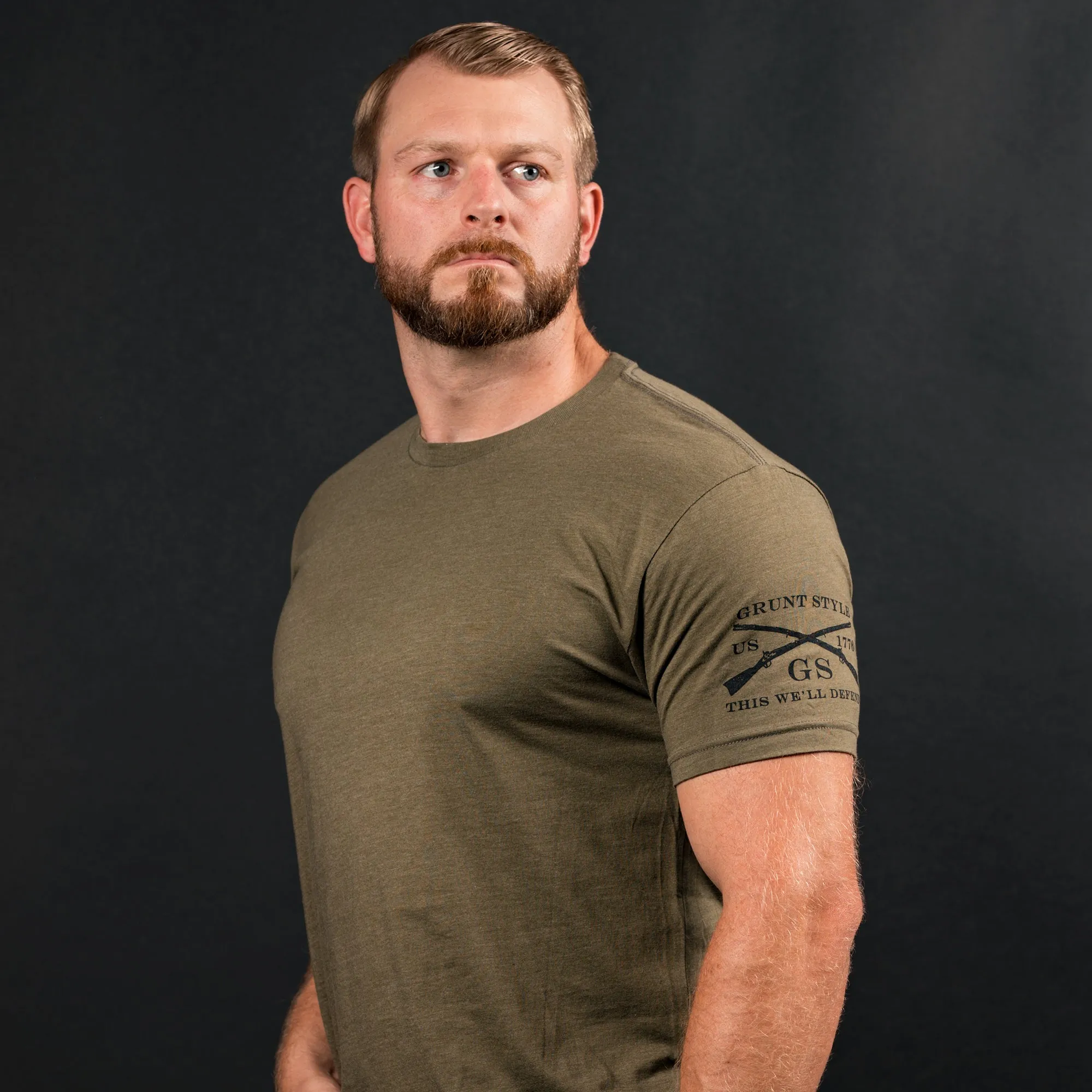Basic T-Shirt - Military Green sold by Grunt Style product image thumbnail 2